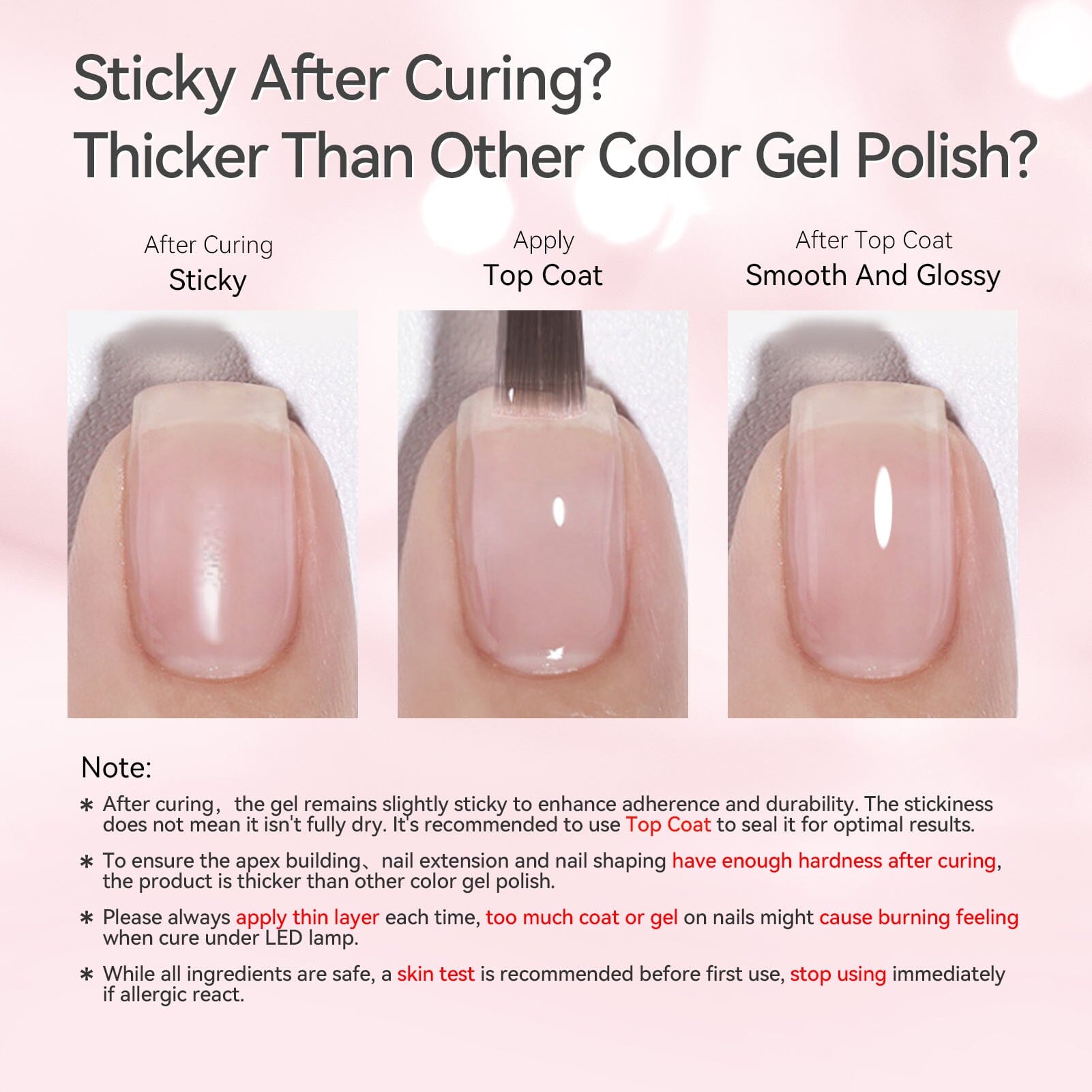 6 Colors 8 in 1 Builder Gel Polish Set - 7ml Nail Extension Kit for Strong, Long-Lasting Manicures - Perfect for Salon & Home Nail Art DIY