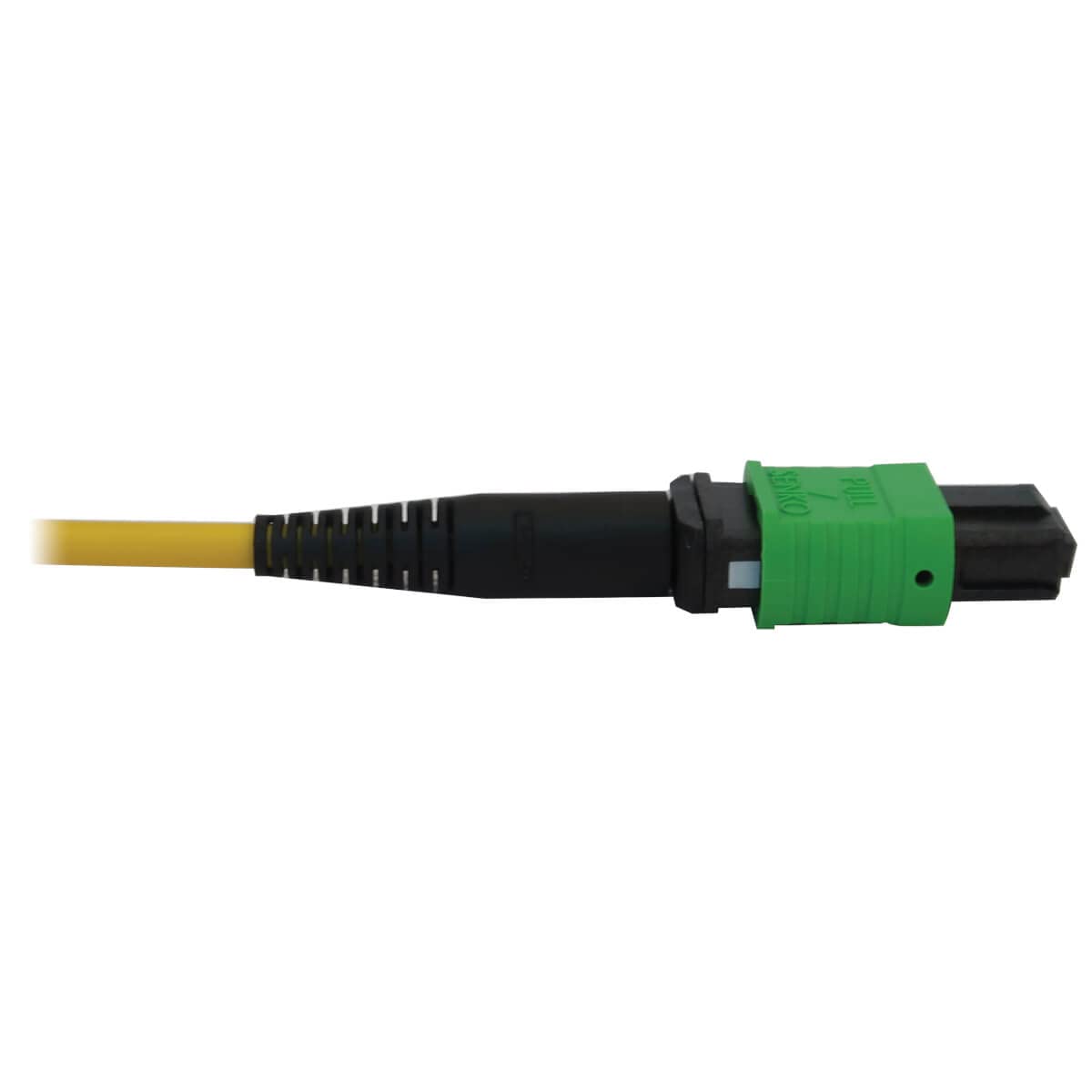 Tripp Lite Single Mode Fiber Patch Cable - 9/125 OS2 MPO to MPO (F/F APC) - 12 Fiber Yellow LSZH Jacket - 2M/6.6ft - Lifetime Warranty (N390B-02M-12-AP) - Ideal for Data Centers, Server Rooms & High-Speed Network Connections
