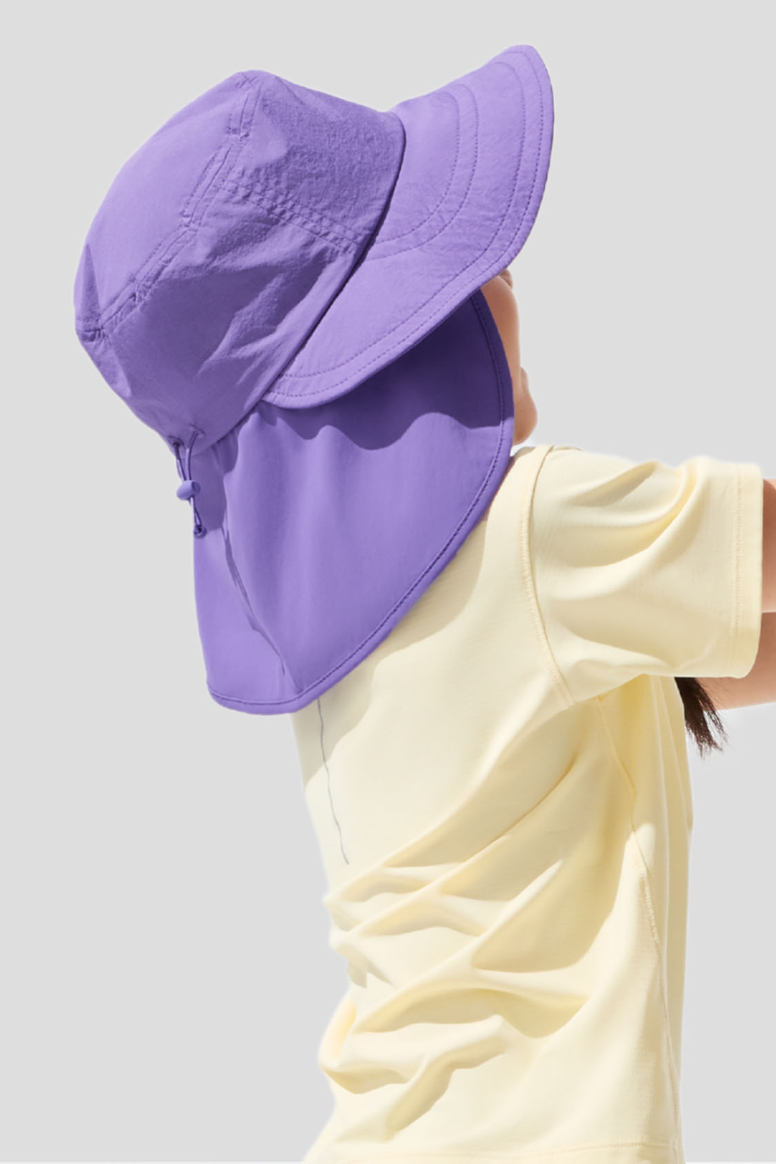 Foldable Kids Sun Hat with UPF50+ UV Protection & Shoulder Cover - Perfect for Beach, Pool, and Outdoor Activities