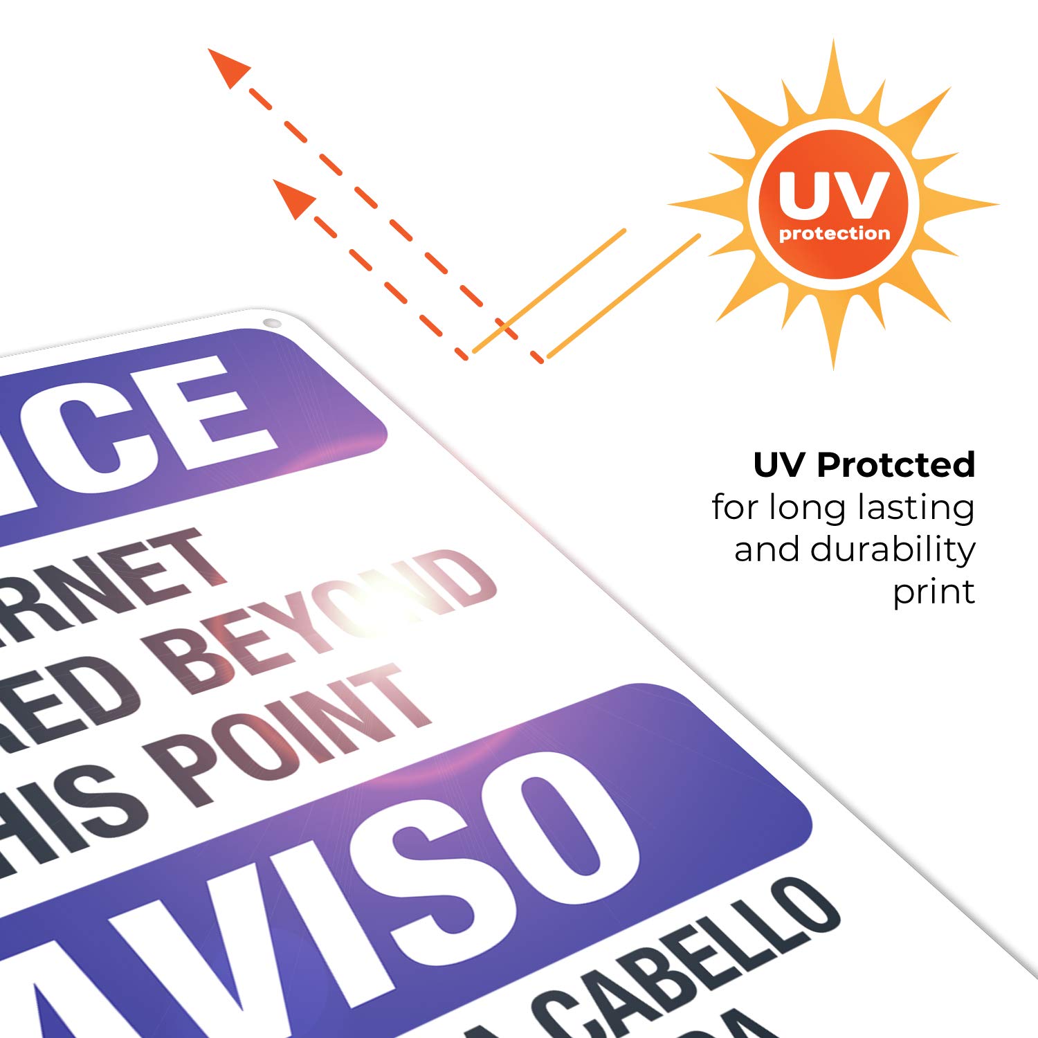 Bilingual Hairnet Required Beyond This Point Sign - OSHA Compliant 10x14 Inch Rust-Free Aluminum Safety Sign, Fade Resistant for Indoor/Outdoor Use - Made in USA | Perfect for Restaurants, Food Processing Plants & Healthcare Facilities