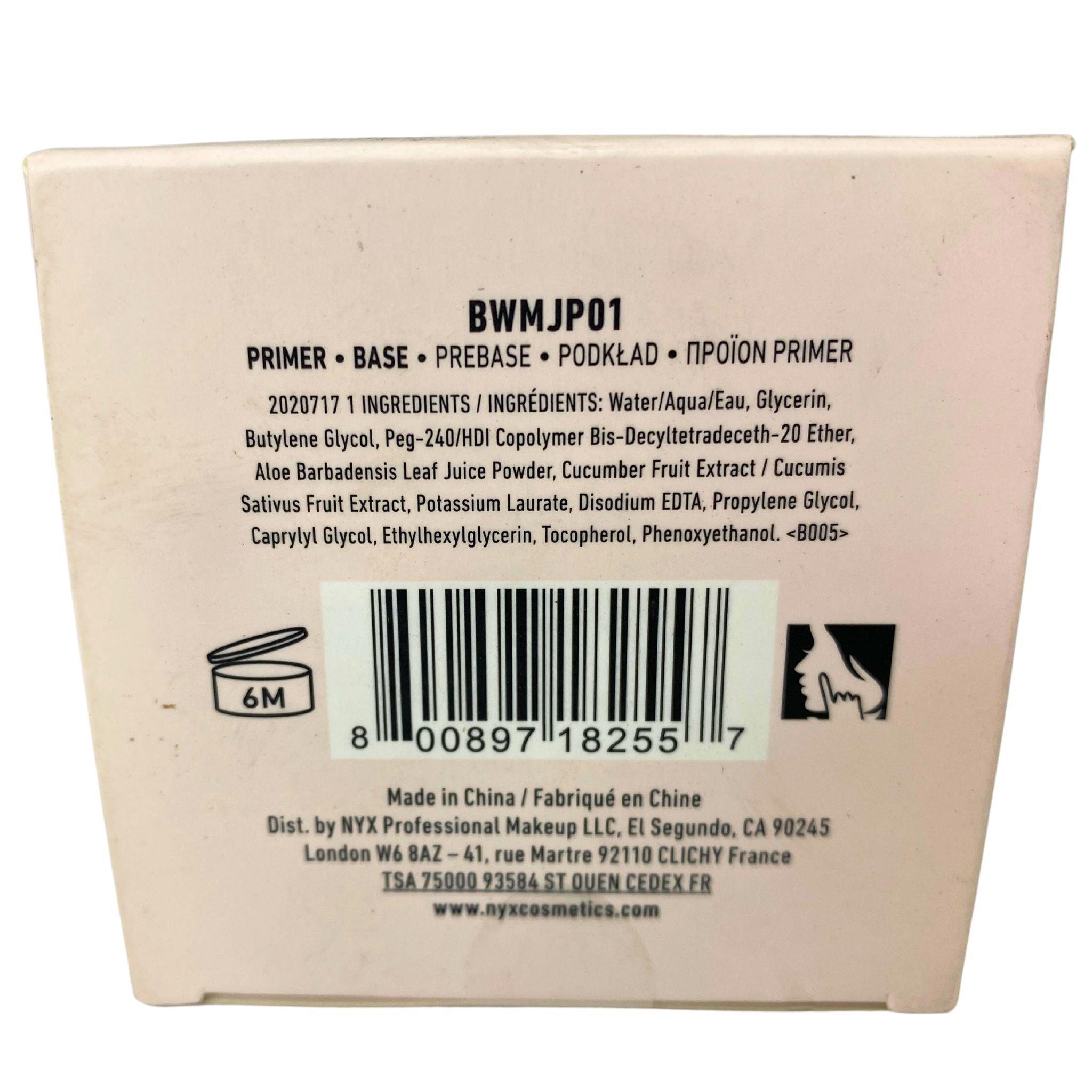 NYX Professional Makeup Bare With Me Hydrating Jelly Primer 1.41OZ (25 Pcs Bulk) - Vegan Face Primer for Smooth, Dewy Makeup Application - Perfect for Daily Use & Special Occasions
