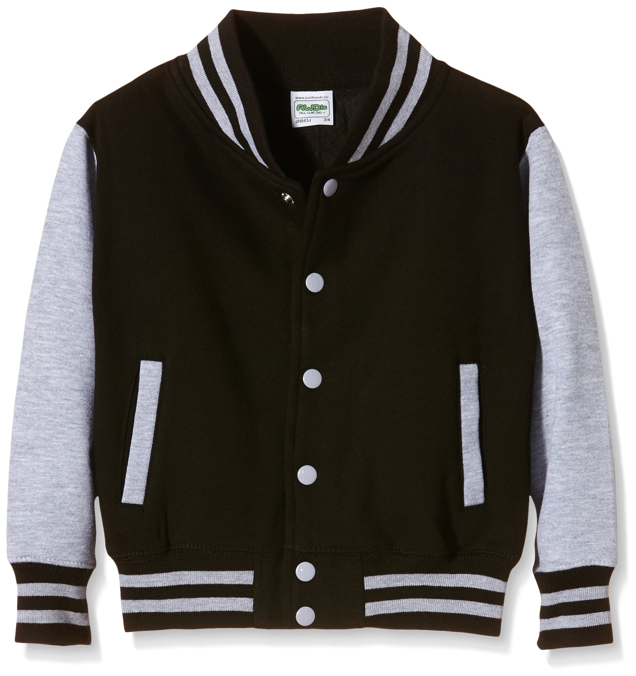 AWDis Kids Varsity Jacket - Stylish & Comfortable Baseball Jacket for Boys & Girls - Perfect for School, Sports & Casual Wear