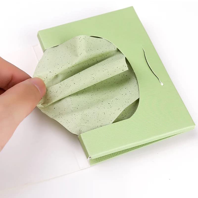 KITKING Oil Absorbing Sheets for Face - 100 Count, Bamboo Charcoal & Natural Green Tea, Blotting Paper for Oily Skin - Perfect for Travel, Gym & Everyday Use