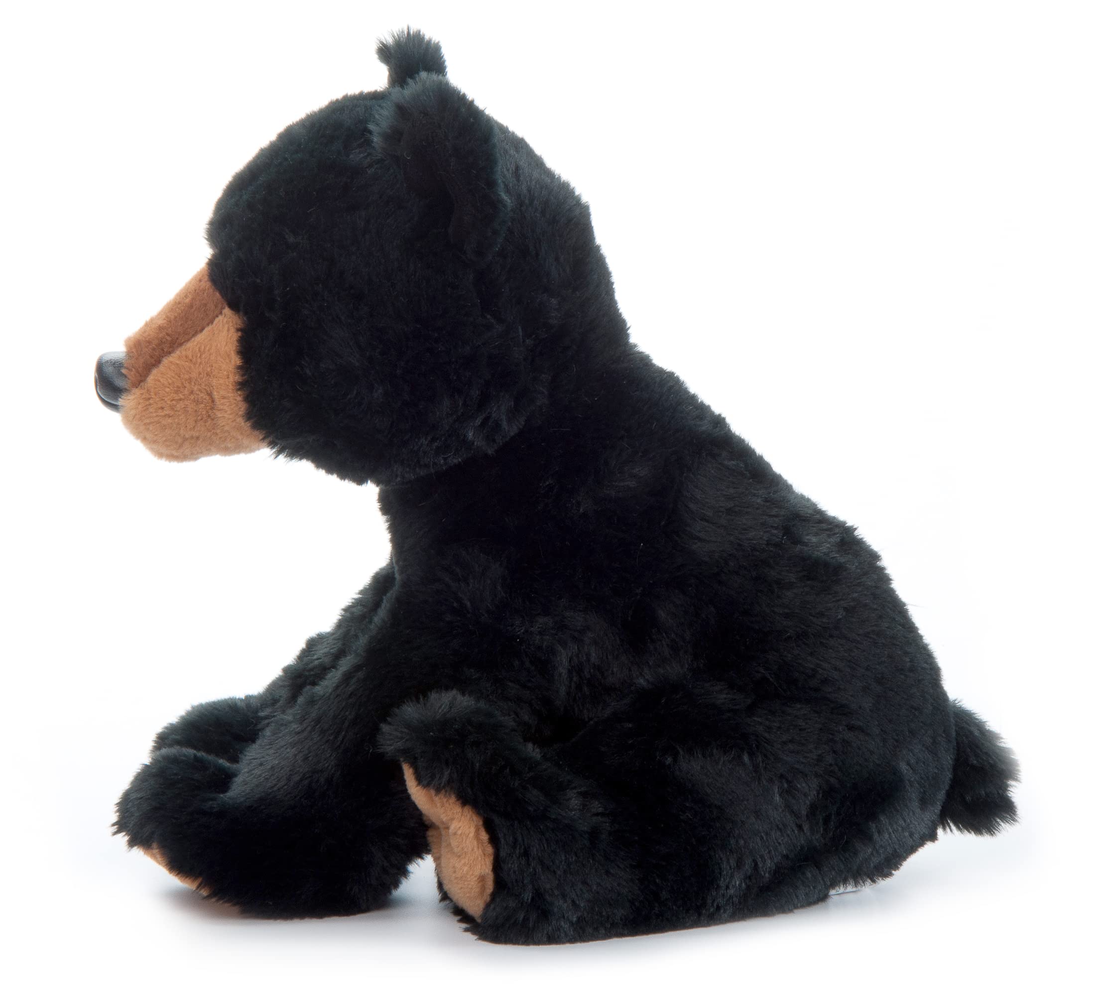 Wild Onez 9-Inch Black Bear Plush Toy - Soft Stuffed Animal for Kids, Perfect Gift for Birthdays & Holidays - Great for Cuddling, Nursery Decor, and Themed Petting Zoo Play