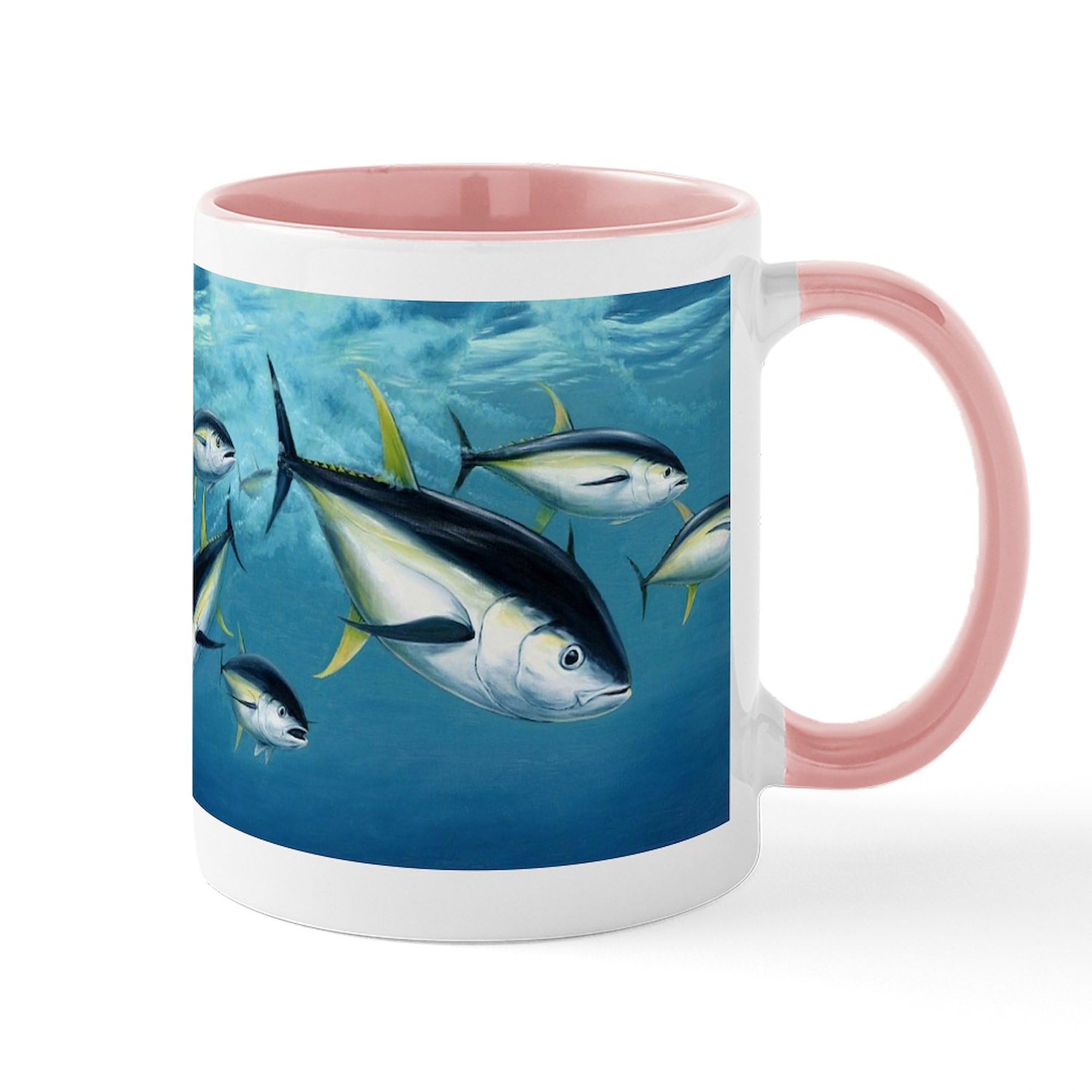 Bluefin Tuna Ceramic Coffee Mug 11 oz (325 ml) - Funny Fish Design for Tea & Hot Drinks - Perfect Gift for Marine Life Lovers, Office Use & Home Decor
