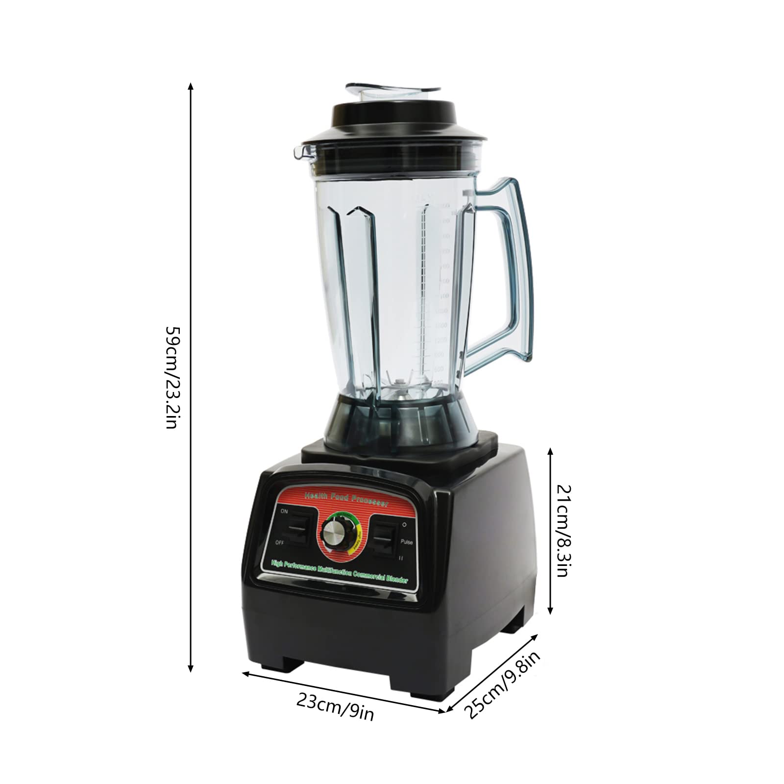 2800W Commercial Countertop Blender - 3.9L High-Power Electric Food Mixer for Juices, Smoothies, Milkshakes & Ice Cream | Perfect for Restaurants, Cafes & Home Kitchens
