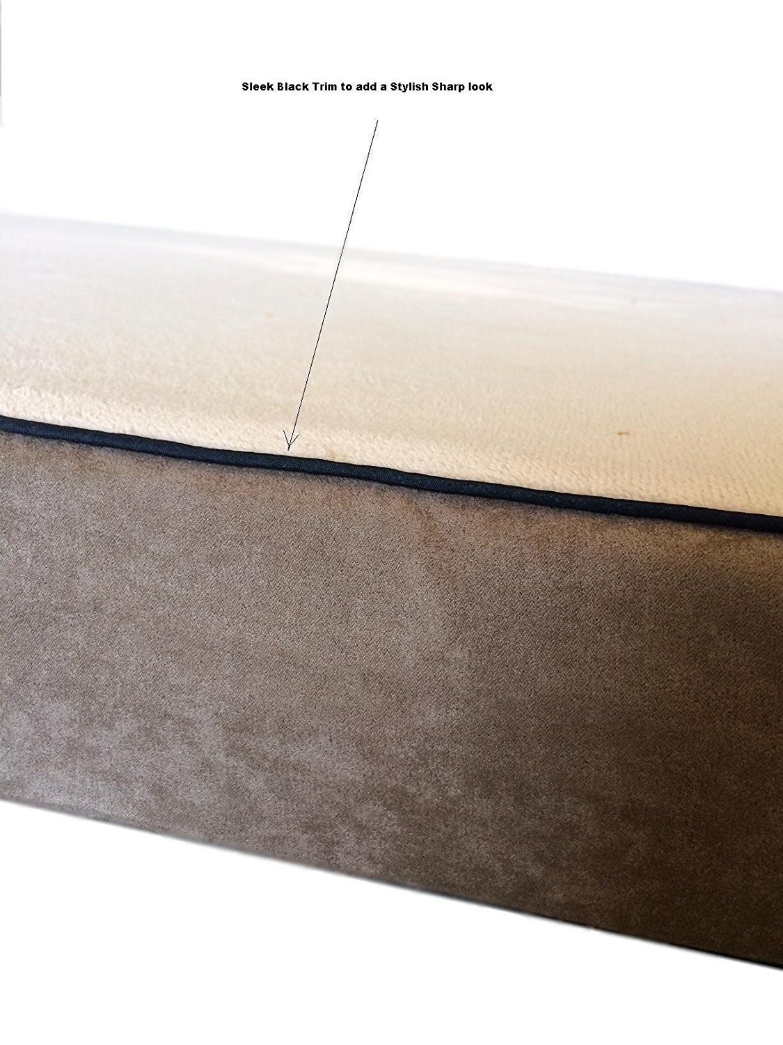 Luxury Soft Dog Bed Cover - Beige Coral Fleece, Non-Slip Zippered (47