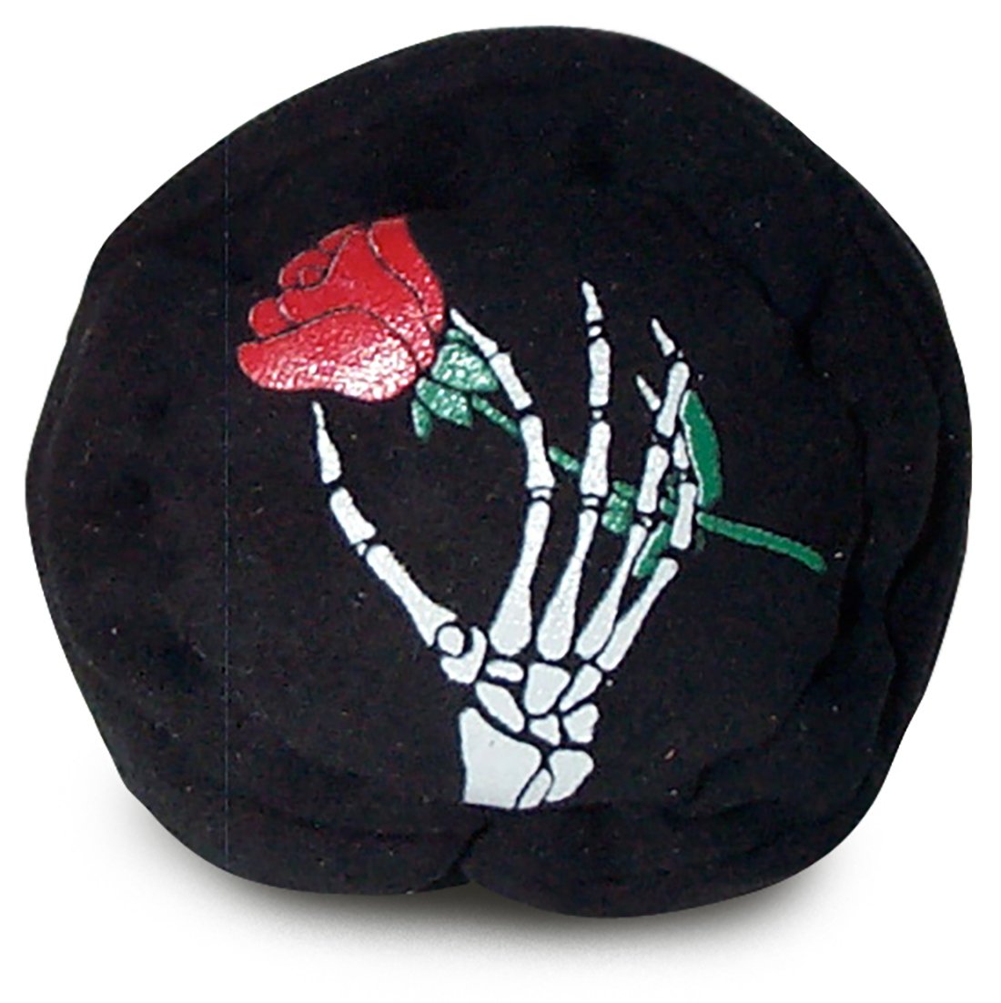 Grateful Dead Skeleton Rose Black Hacky Sack Footbag - Perfect for Outdoor Play, Yoga, and Stress Relief