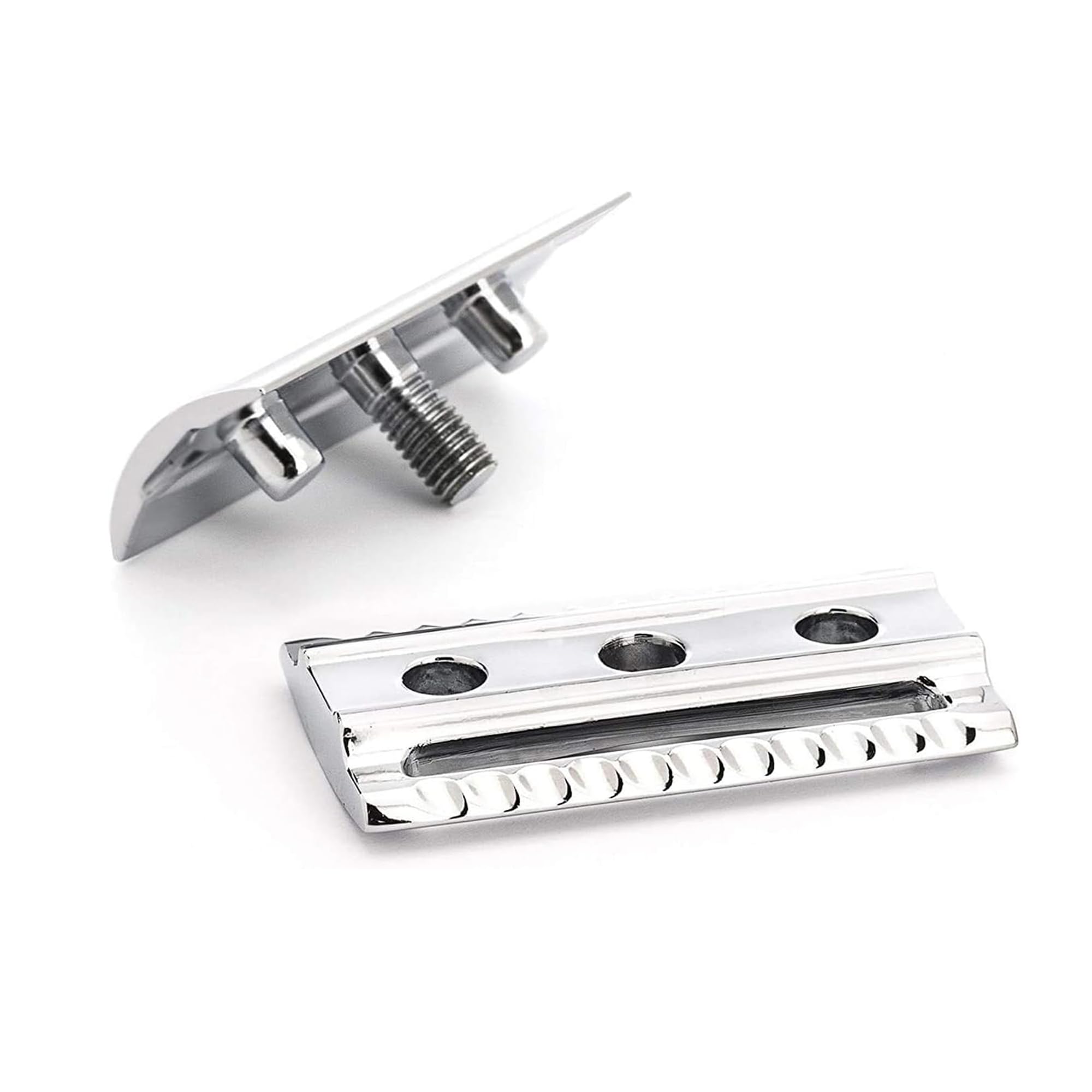 Premium MÜHLE EDITION Chrome 2-Piece Safety Razor Set - R89 Closed Comb Razor & Stand for Men | Classic Wet Shaving Kit with Durable Chrome Finish | Perfect for Daily Shaving, Travel & Gift Giving