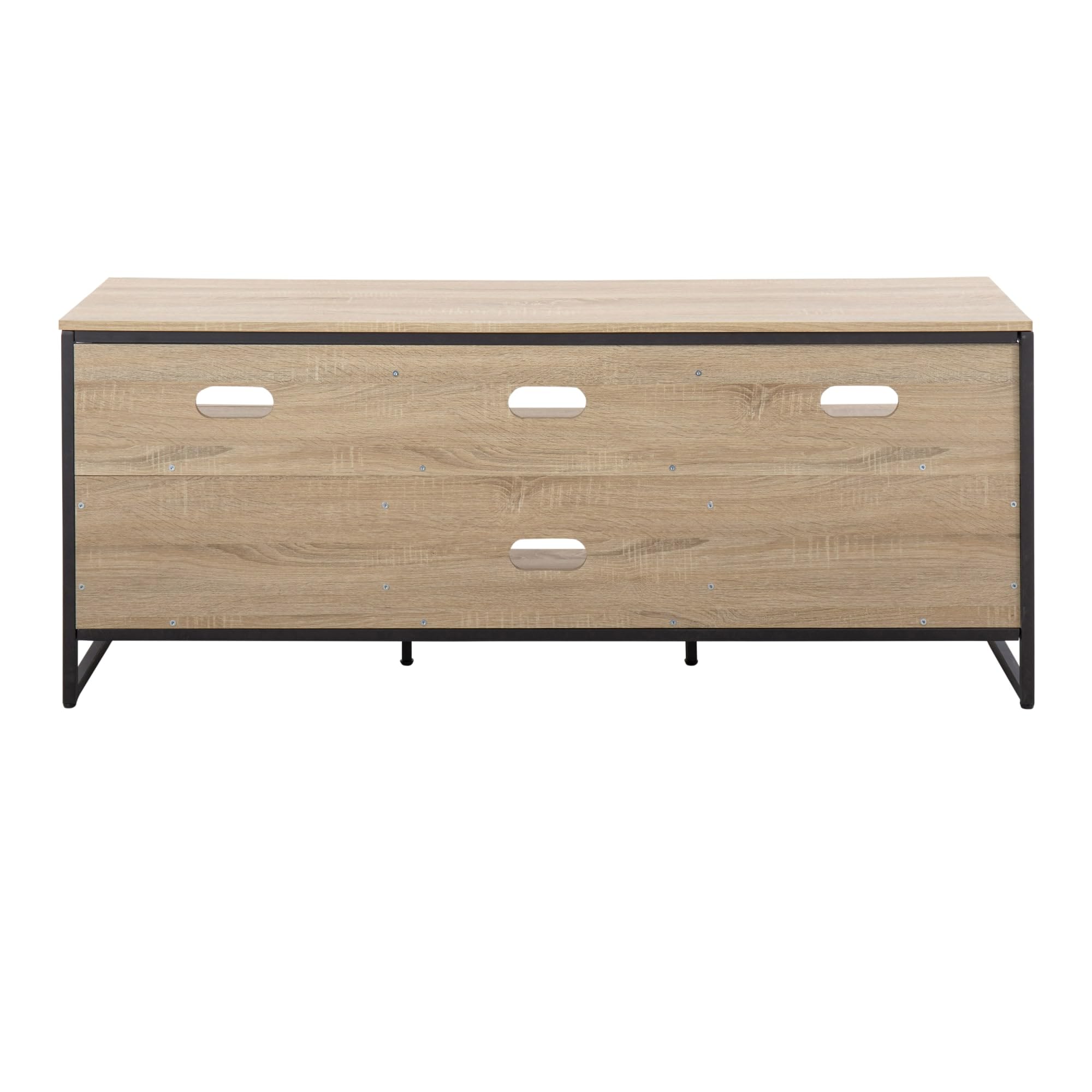 LumiSource Folia TV Stand - Modern Entertainment Center & Media Console with Storage for Living Room | Perfect for TVs, Gaming Consoles & Home Theater Setup