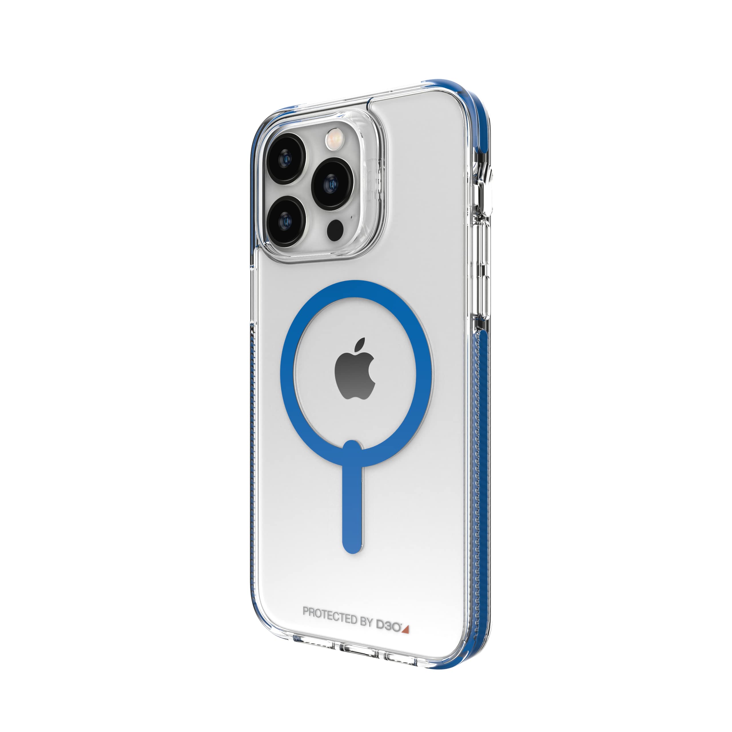 ZAGG Gear4 Santa Cruz Snap D30 Protective Case for iPhone 14 Pro Max - Slim Shockproof Cover with Wireless Charging & MagSafe Compatibility (Blue) - Perfect for Everyday Use, Travel, and Outdoor Activities