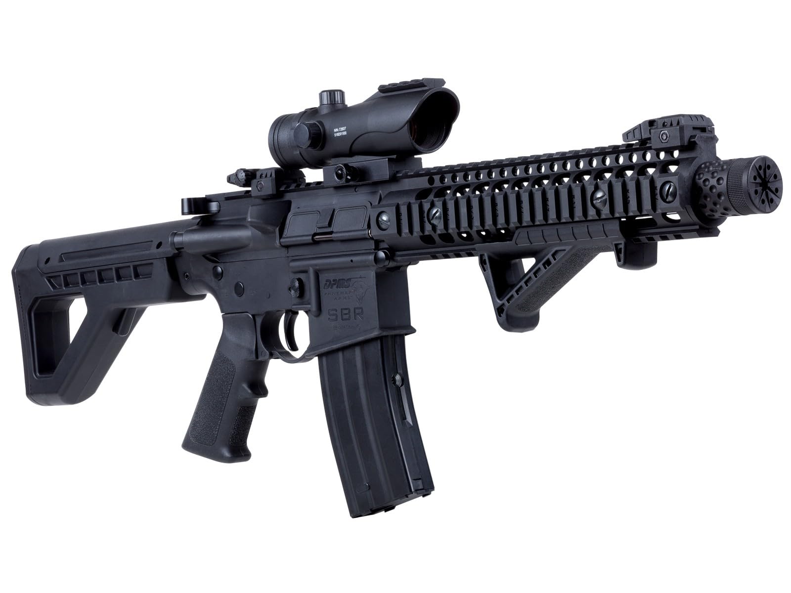 Crosman DPMS SBR Full-Auto BB Air Rifle Kit - Black | Airsoft Gun for Target Practice & Backyard Shooting | Perfect for Training, Competition & Outdoor Fun