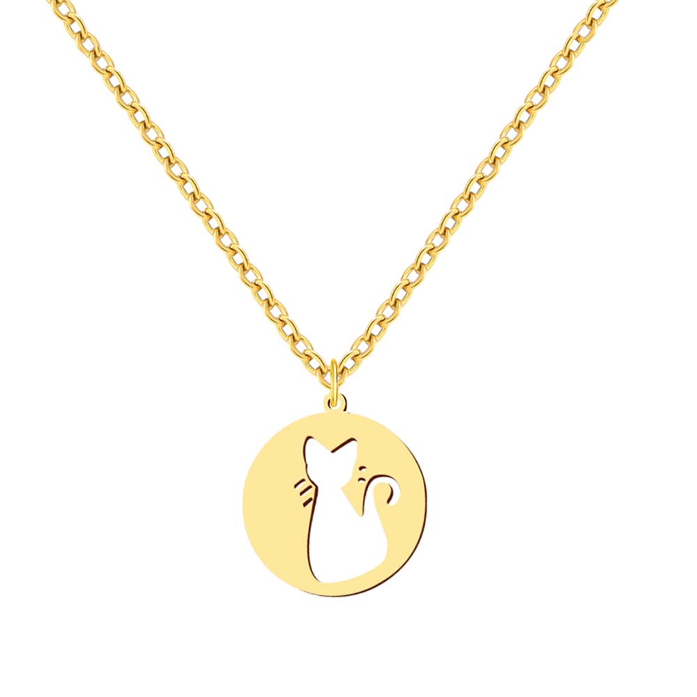 Stylish Cat Moon Necklace for Women & Teen Girls - Elegant Cat Pendant Jewelry for Birthday, Valentine's Day Gifts - Perfect for Casual Wear, Date Nights & Friendship Celebrations