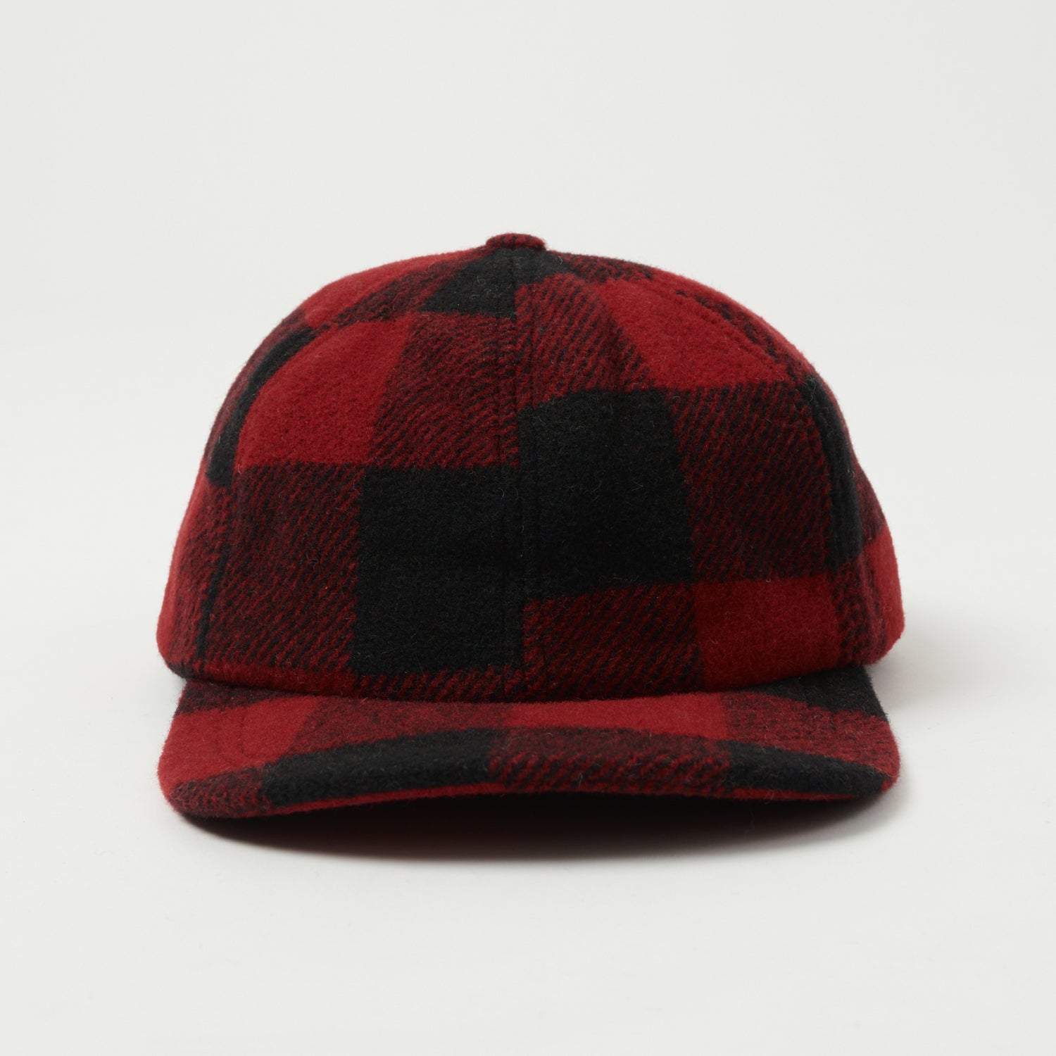 Buffalo Check Crown Cap - Red & Black Plaid Baseball Hat for Men & Women | Casual Outdoor, Hunting, and Sports Wear