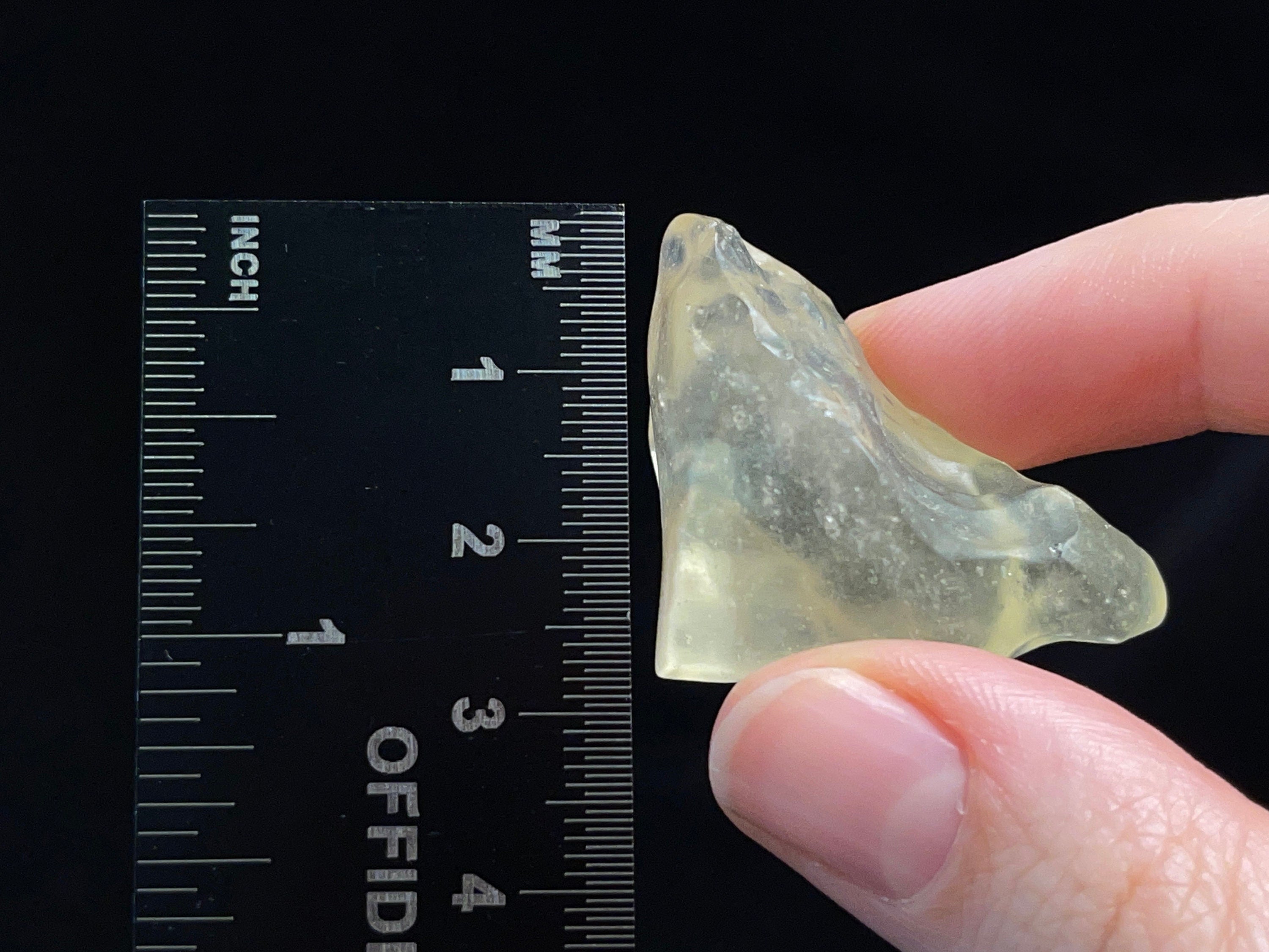 Premium Libyan Desert Glass Raw Crystal - Rare 3A Grade 13.6g Natural Metaphysical Healing Stone | Chakra Balancing, Meditation, Energy Work & Jewelry Making