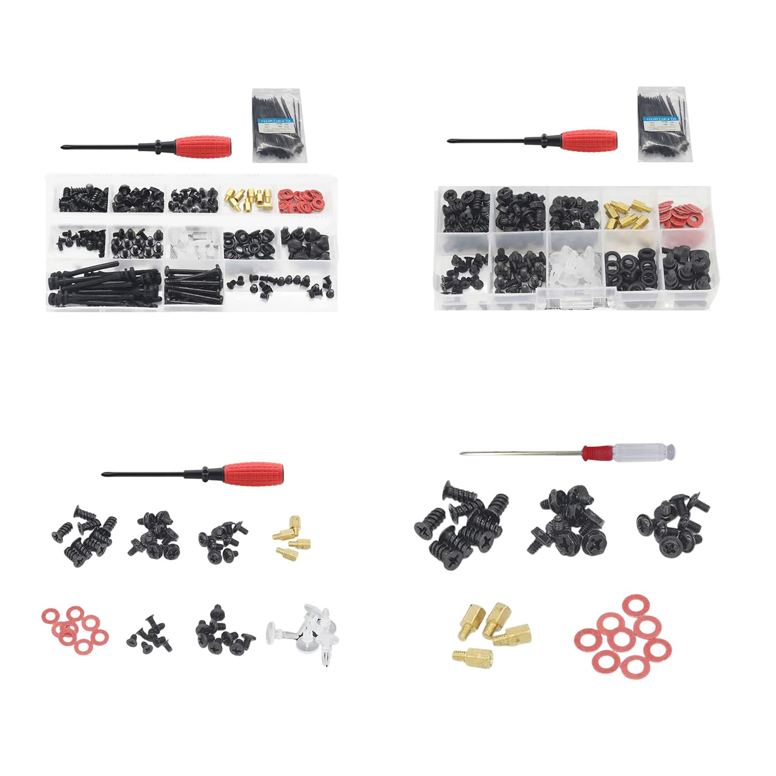 Durable Computer Screws & Motherboard Standoffs Kit for PC Case - Perfect for PC Assembly, Mounting & Repair | Ideal for DIY Computer Builds & Upgrades