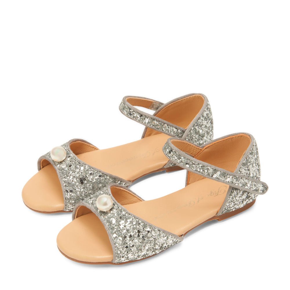 Mila Glitter Silver Shoes for Women | Sparkly Party Heels | Comfortable & Stylish for Weddings, Prom, and Evening Events