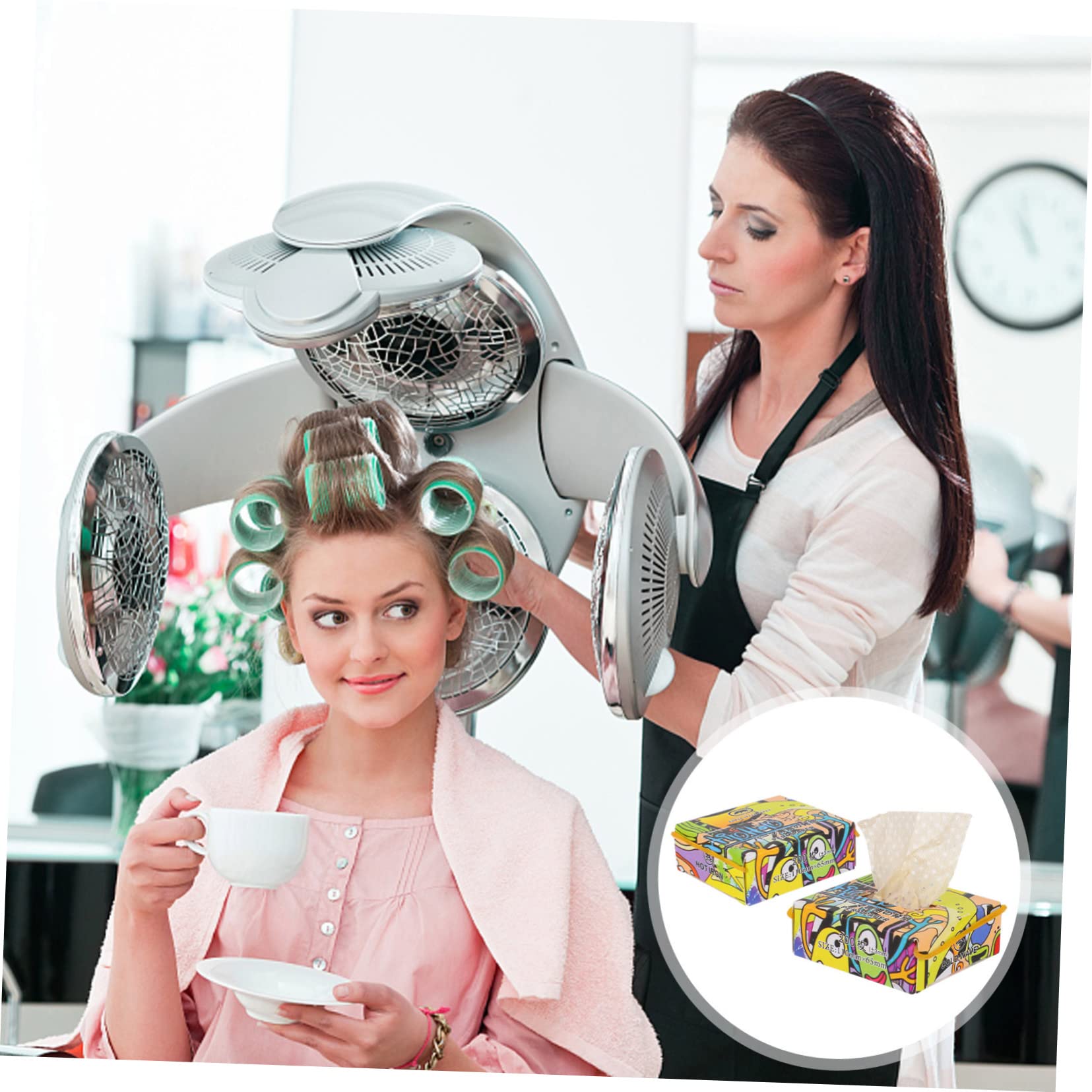 Minkissy 1200 Pcs Perm Paper Hair Curling Tissue - Salon Quality Hairdressing Styling Tool for End Curly Perm Stick & Packaging | Perfect for Salon Professionals & Home Hair Styling