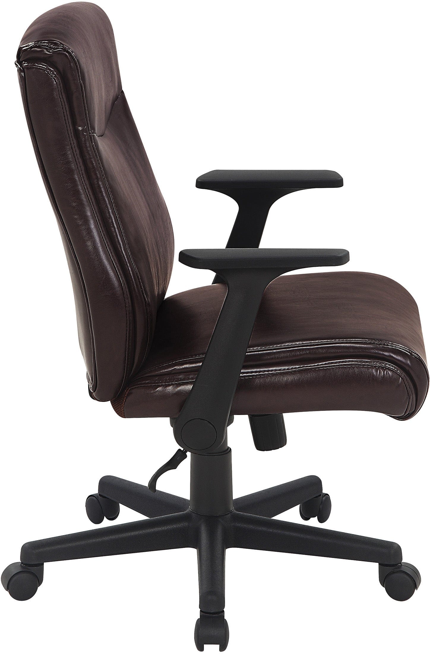 Office Star Mid Back Managers Chair with Flip Away Arms [FL91201] - Ergonomic Office Chair for Comfort & Support, Ideal for Home & Business Workspaces