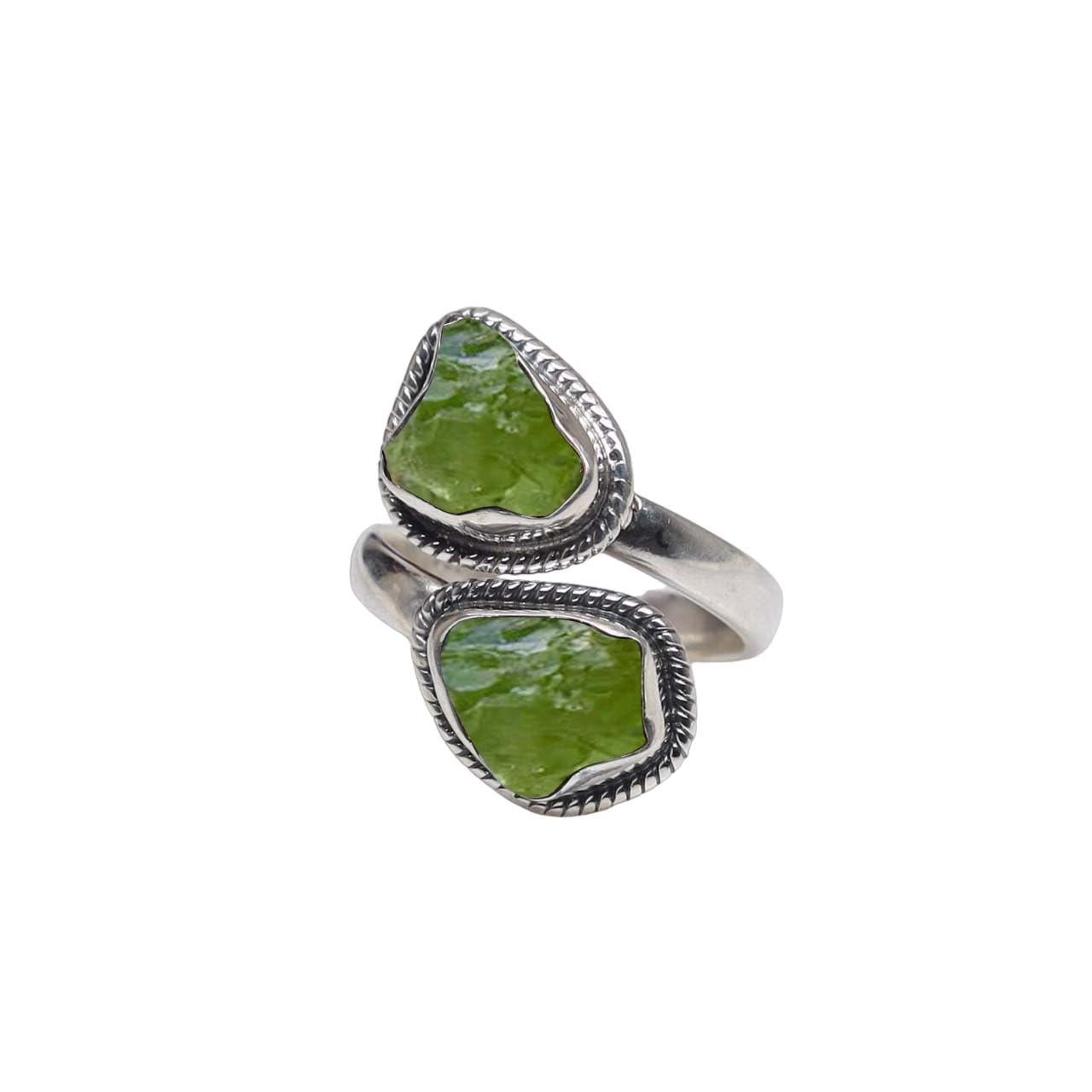 Handmade 925 Sterling Silver Adjustable Peridot Gemstone Ring for Women - Raw Crystal Boho Jewelry, Promise & Friendship Gift for Her - Dainty & Unique Peridot Stone Ring by Silverekh | Perfect for Everyday Wear, Special Occasions & Boho Fashion