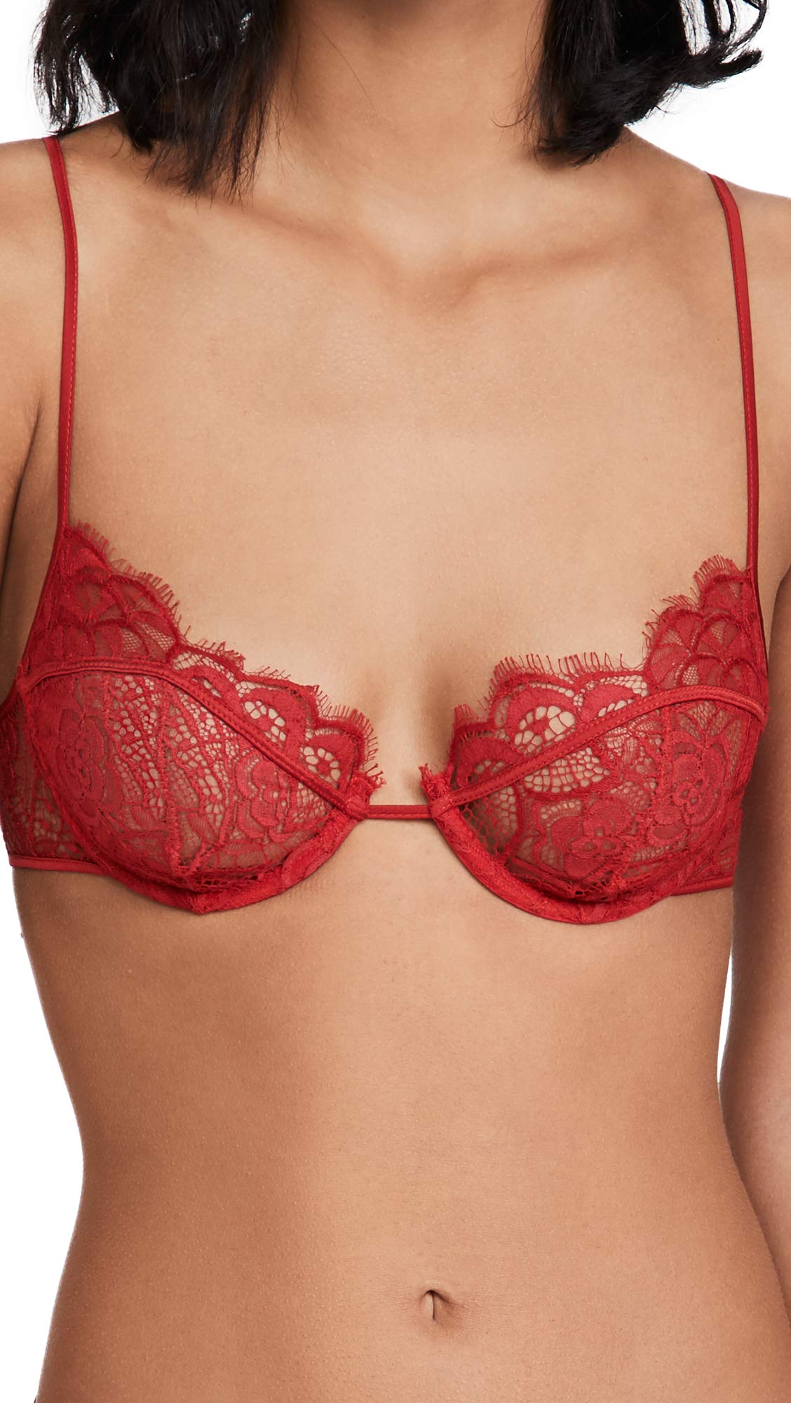 Kiki De Montparnasse Coquette Demi Bra for Men - Lace Underwire Push Up Bra - Perfect for Date Night & Special Occasions