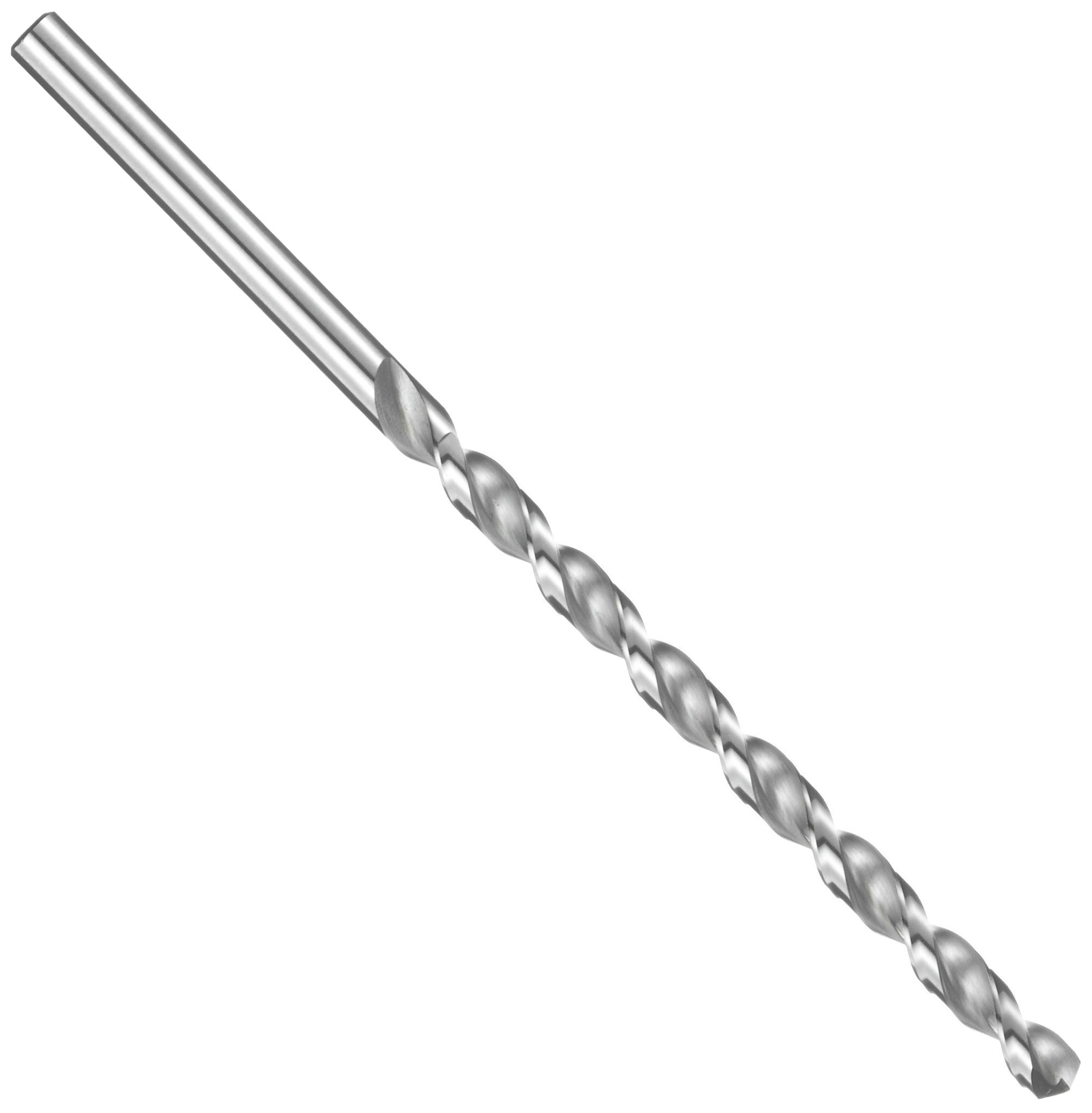 Precision Twist QC91PM High Speed Steel Long Length Drill Bit - Uncoated (Bright) Finish, Round Shank, Parabolic Flute, 135° Point Angle, 10.50mm (6-Pack) - Ideal for Metalworking, Woodworking & DIY Projects
