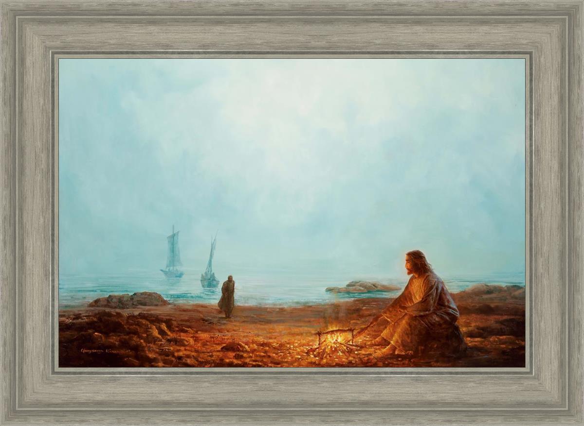 By The Shore By Yongsung Kim - Coastal Wall Art Print for Beach House Decor, Ocean Themed Living Room & Bedroom