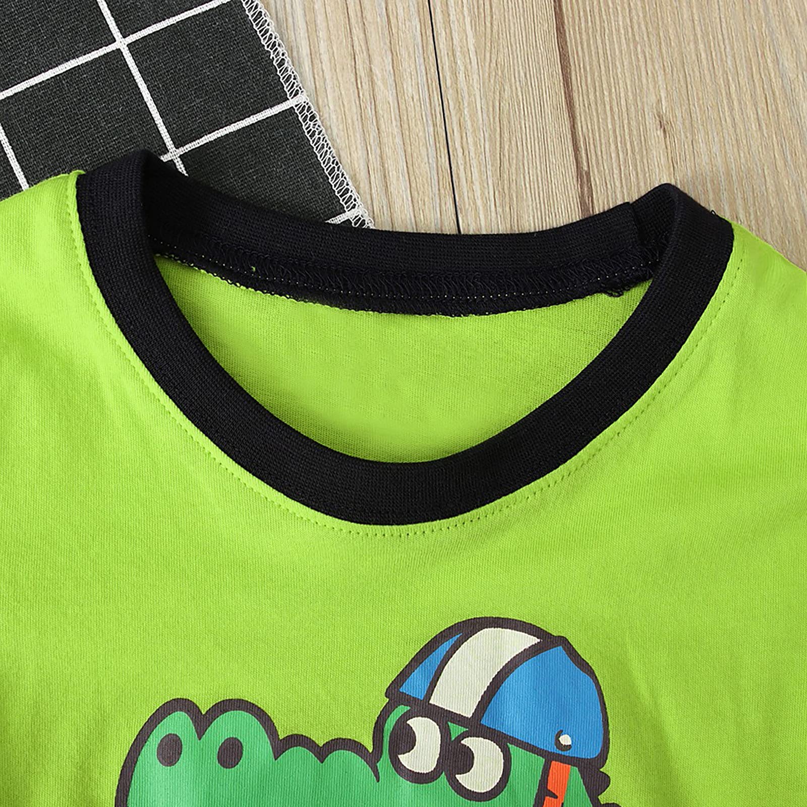 Cartoon Short Sleeve T-Shirt and Shorts Set for Boys 1-2 Years - Yellow Kids Winter Outfit for Playtime & Casual Wear