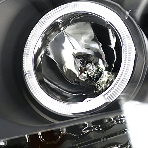 Spec-D Tuning 2LHP-RAM02JM-TM Black LED Halo Projector Headlights for Dodge Ram - Upgrade Your Truck's Style & Night Visibility (Perfect for Off-Roading & Night Driving)
