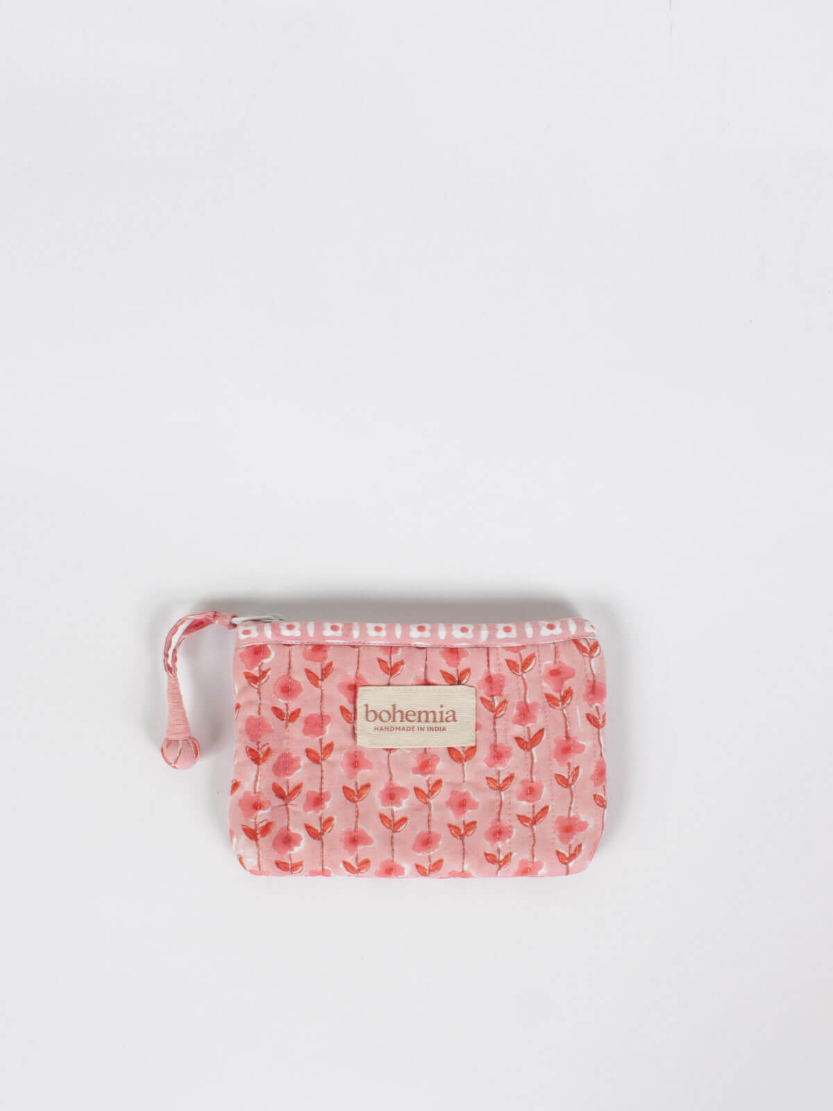 Vintage Pink Garland Coin Purse - Small Leather Wallet for Women, Girls | Perfect for Parties, Weddings & Everyday Use
