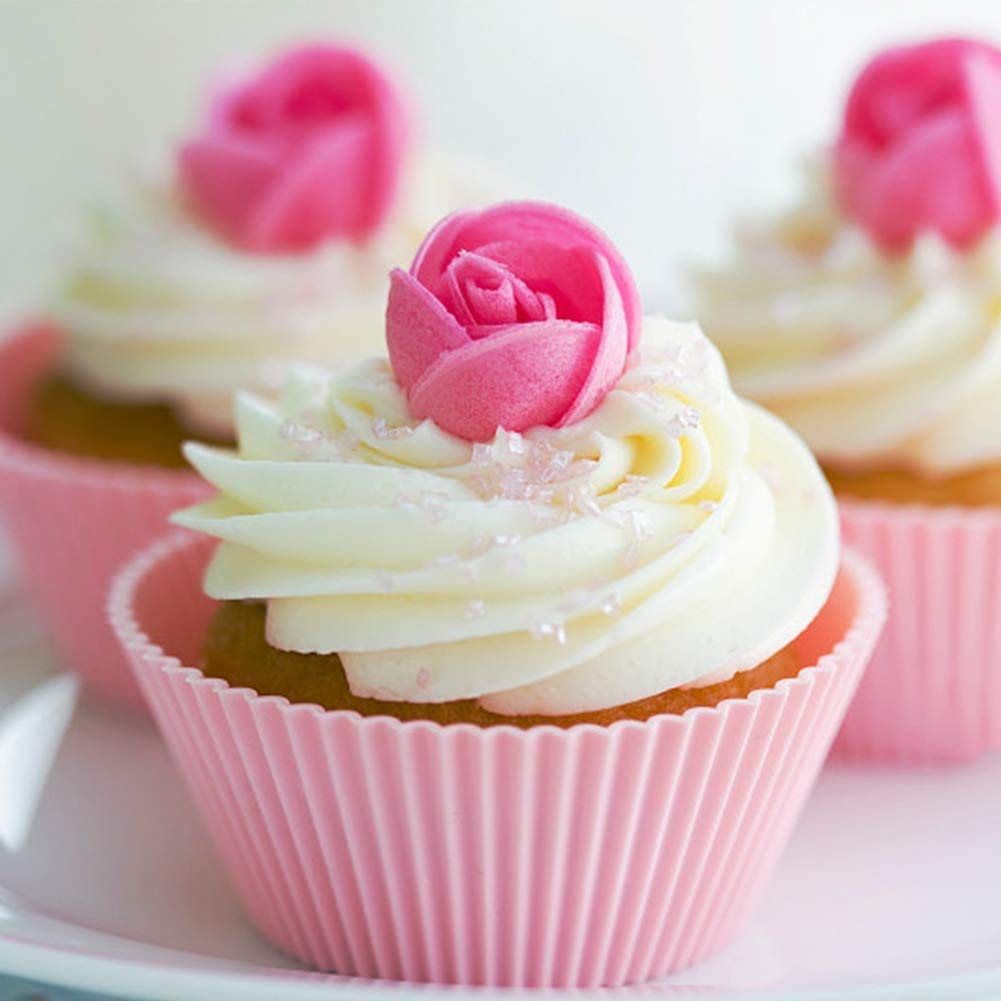 21-Cavity Silicone Rose Flower Fondant Mold - Cake Cupcake Decorating Tool for Chocolate, Candy Making, Pastry & Candle DIY - Perfect for Wedding, Birthday & Party Dessert Decorations