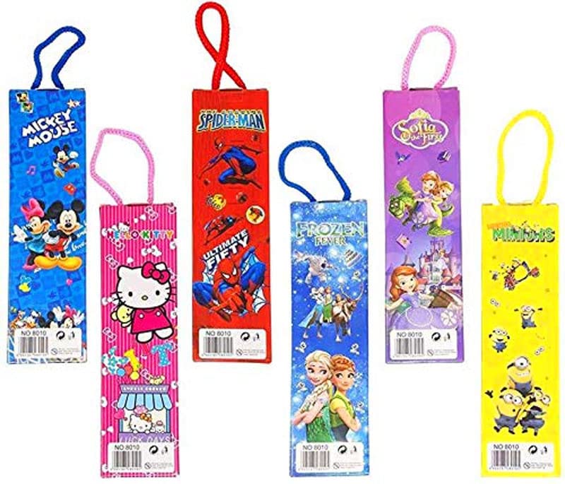 KOBBET® Kids Stationery Gift Set - 4 PCS (2 Pencils, 1 Ruler, 1 Eraser & 1 Sharpener) - Perfect for Rakhi, Sisters Day, School Supplies & Festive Gifts - Great for Classroom, Birthday Presents & Return Gifts