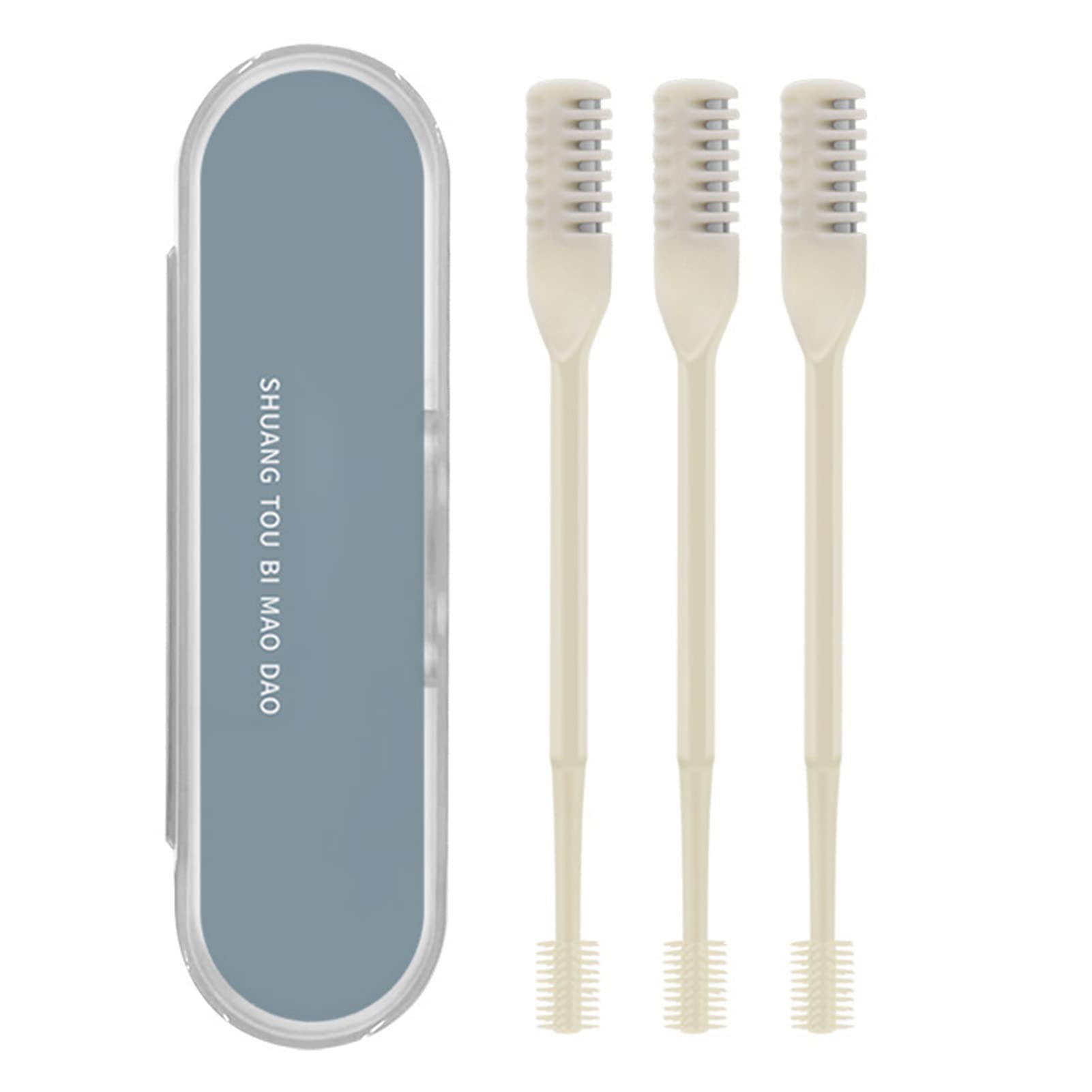 360° Rotating Nose Hair Trimmer - Washable & Sharp for Men - 3pcs Set with Brush