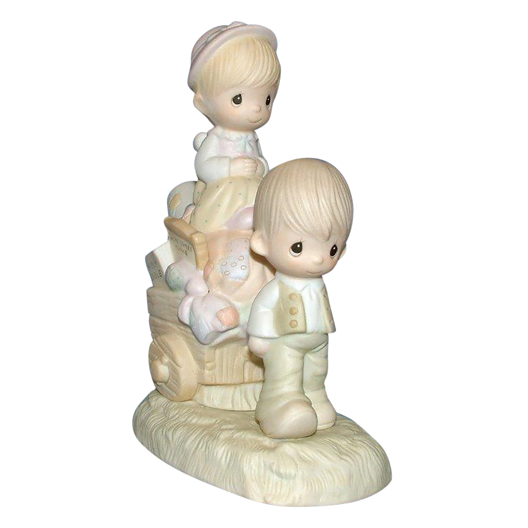 Precious Moments Walking By Faith Figurine - Inspirational Christian Home Decor Gift for Baptism, Wedding & Holidays - Perfect for Shelves, Desks & Gift Displays