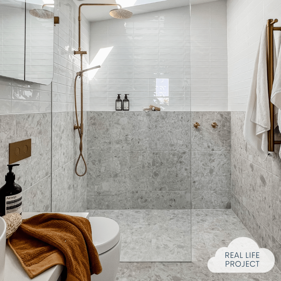 Premium Stirling White Terrazzo Look Tile - Elegant Marble-Inspired Floor & Wall Tiles for Bathroom, Kitchen & Living Room Renovation