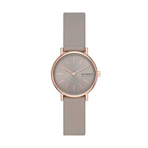 Gray Leather/Rose Gold