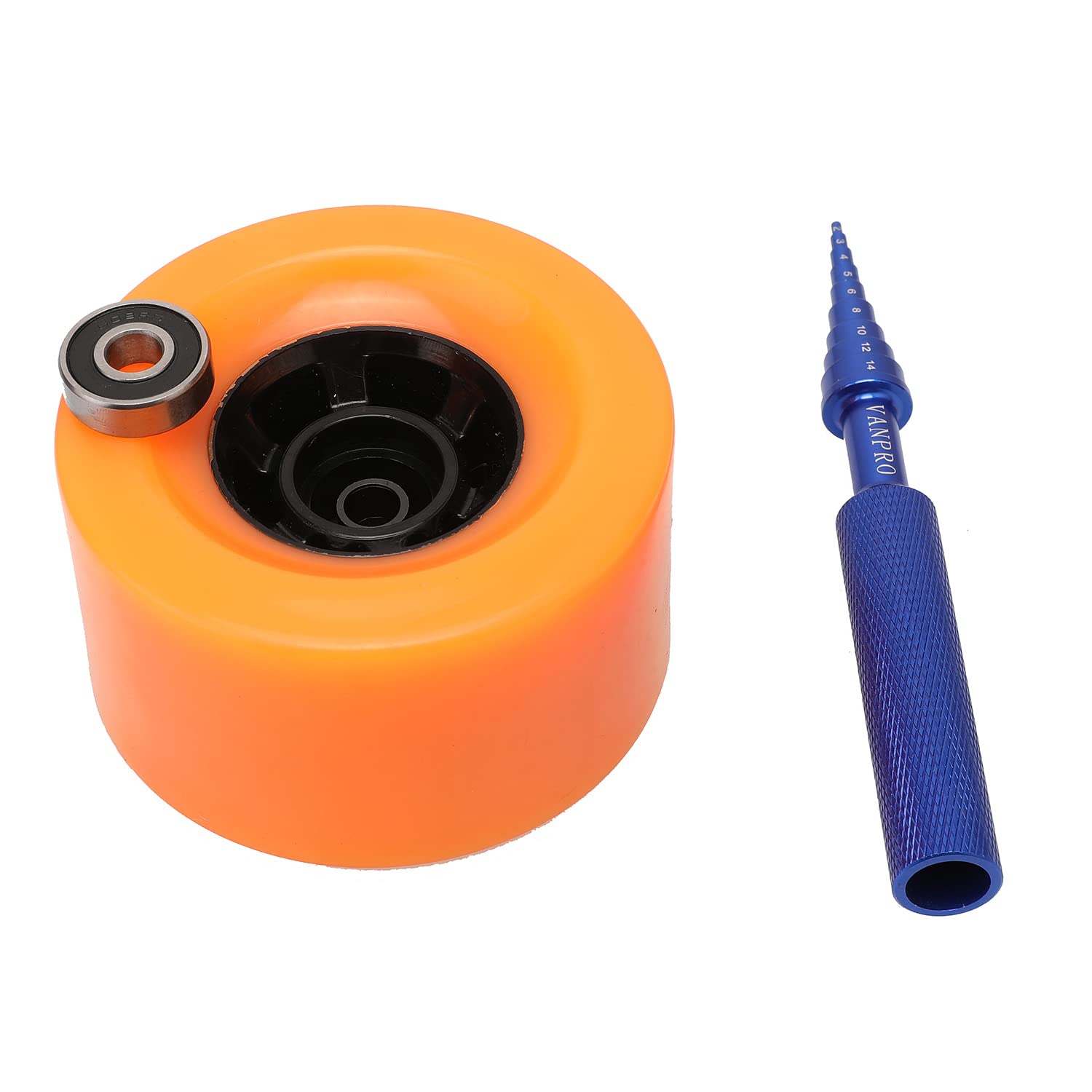 Vanpro Skateboard Bearing Tool Set - Aluminum RC Ball Bearing Driver & Removal Tool for Electric Skateboards, RC Models, Mini Cross - Easy Install & Remove (Blue) - Perfect for DIY Skateboard Maintenance & RC Vehicle Repair