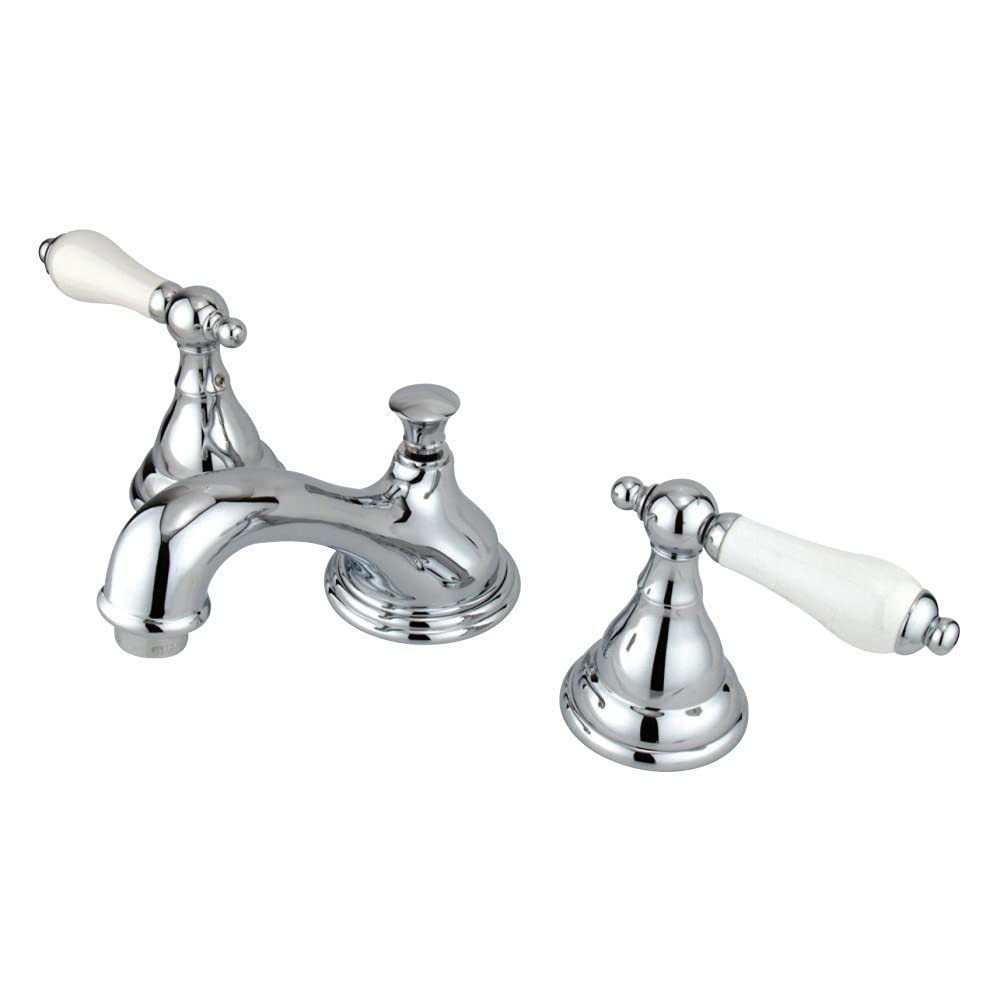 KINGSTON BRASS KS5561PL Royale Widespread Bathroom Faucet - Polished Chrome Finish - Perfect for Modern Bathroom Vanities & Luxury Home Renovations