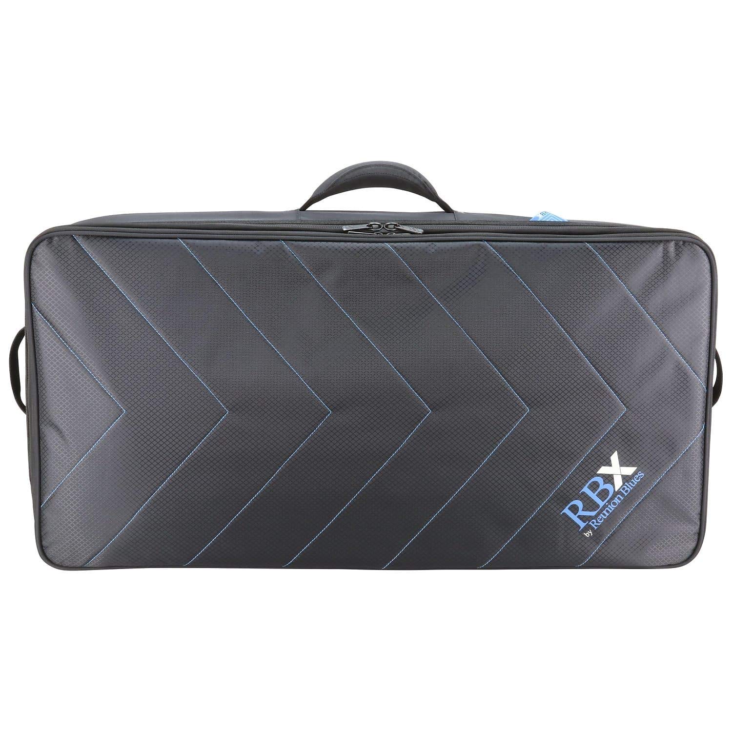 RBXPB-3216 32x16 Inch Professional Pedalboard Gear Case with Soft Cloth & Cable Storage - Perfect for Guitarists, Musicians & Live Performances