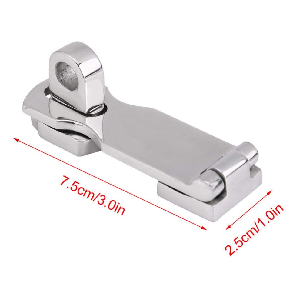 75MM Stainless Steel Marine Hatch Fastener - Boat Deck Hardware, Anti-Rattle Locker Clamp for Secure Storage | Perfect for Sailboats, Yachts & Fishing Boats