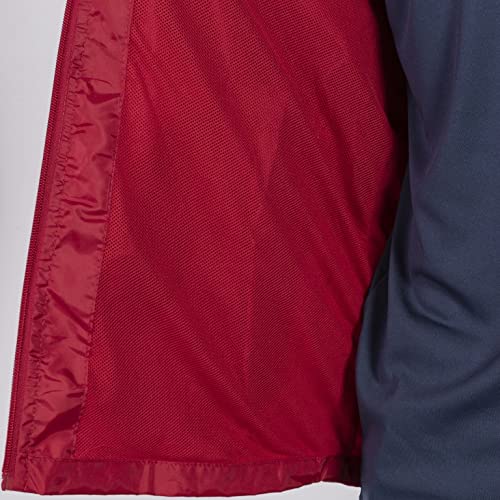 Joma IRIS RED Rain Jacket for Men - Waterproof Windbreaker with Hood for Outdoor Hiking, Camping & Travel (Size M)
