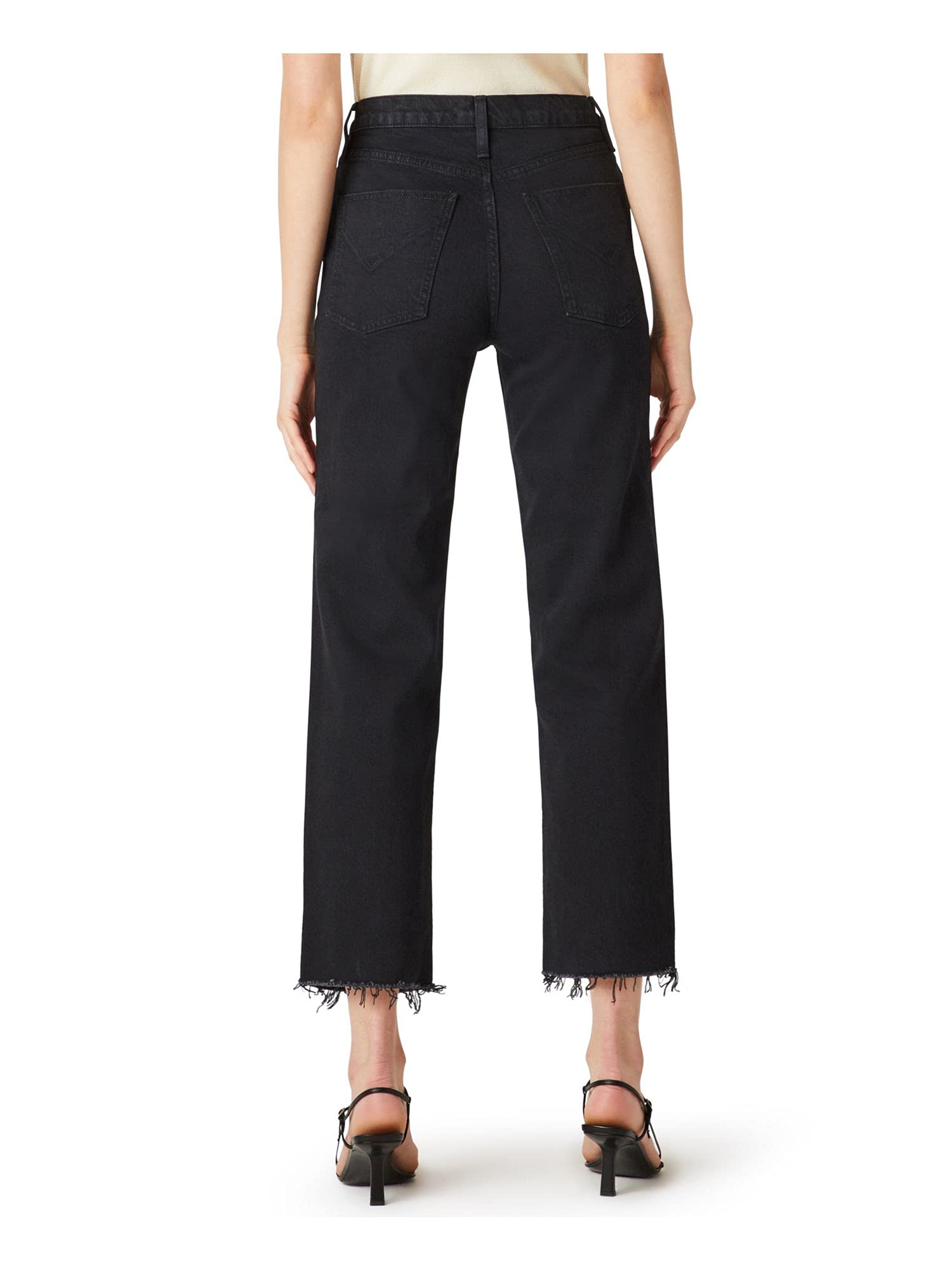 HUDSON Women's Remi High Rise Cropped Straight Leg Jeans - Stylish & Comfortable Denim Pants for Casual Wear, Work, and Everyday Outfits