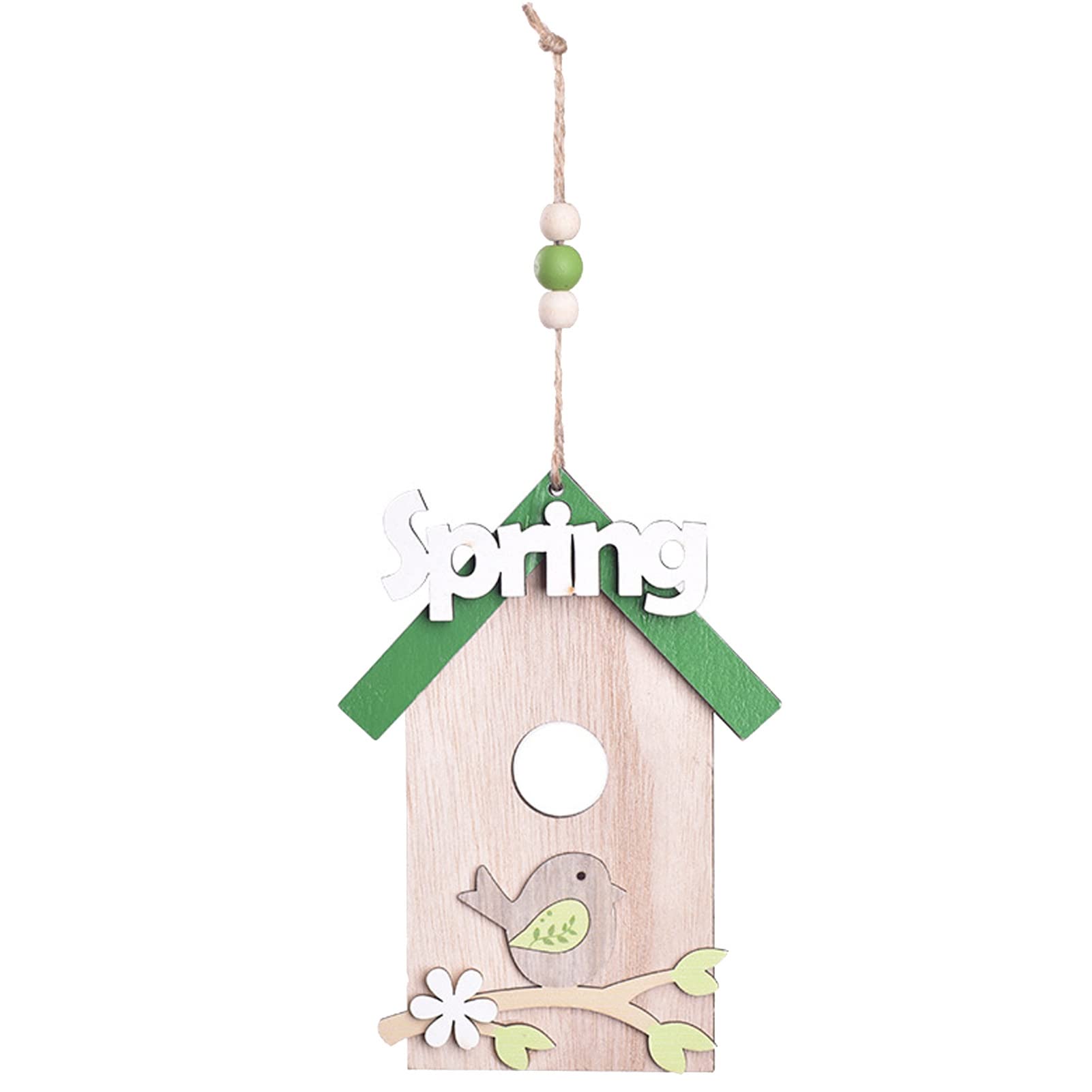 LAJIAO Hand-Painted Wooden Easter Ornaments - Colorful Cartoon Hanging Decorations for Holiday Tree, Party & Home Decoration | Easter Egg Hunt, Spring Festival & Gift Basket Fillers