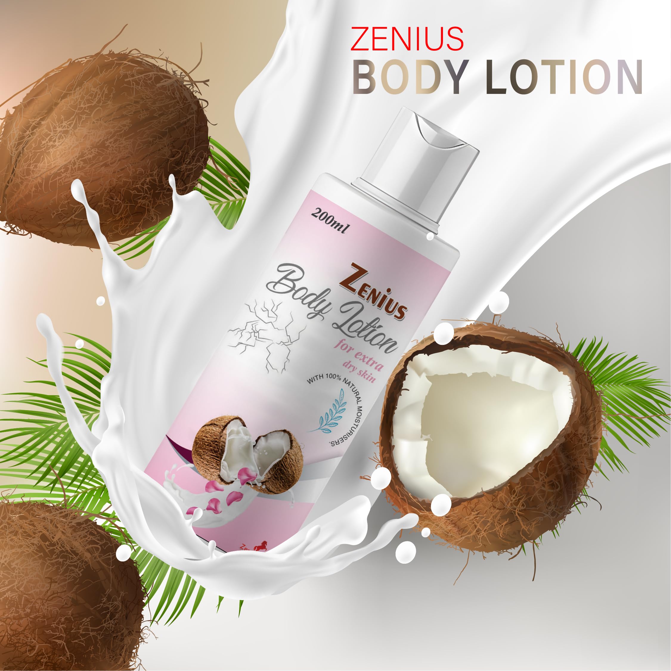 Zenius Advanced Nourishing Body Lotion for Normal to Dry Skin - Hydrating Moisturizer with Natural Ingredients | Pack of 1 | Perfect for Daily Skincare Routine & Winter Dryness Relief