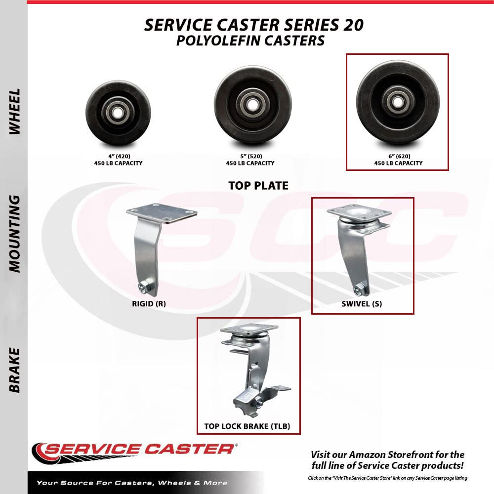 Heavy Duty Swivel Caster Wheels 6