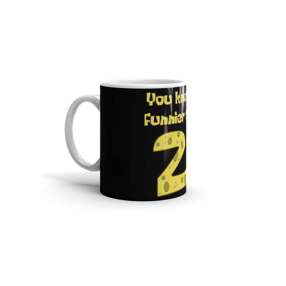 SpongeBob SquarePants 11oz Ceramic Coffee Mug - Official Licensed Cartoon Character Mug for Hot & Cold Drinks - Perfect Gift for Fans, Office Use, or Home Decor