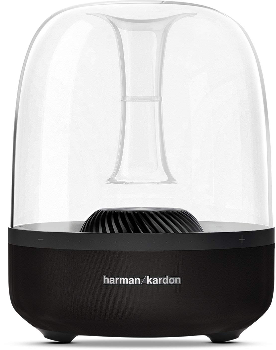 Harman Kardon Aura Wireless Bluetooth Speaker - Premium Home Audio System with 360° Sound (Renewed, Black) | Perfect for Living Room, Bedroom & Party Entertainment