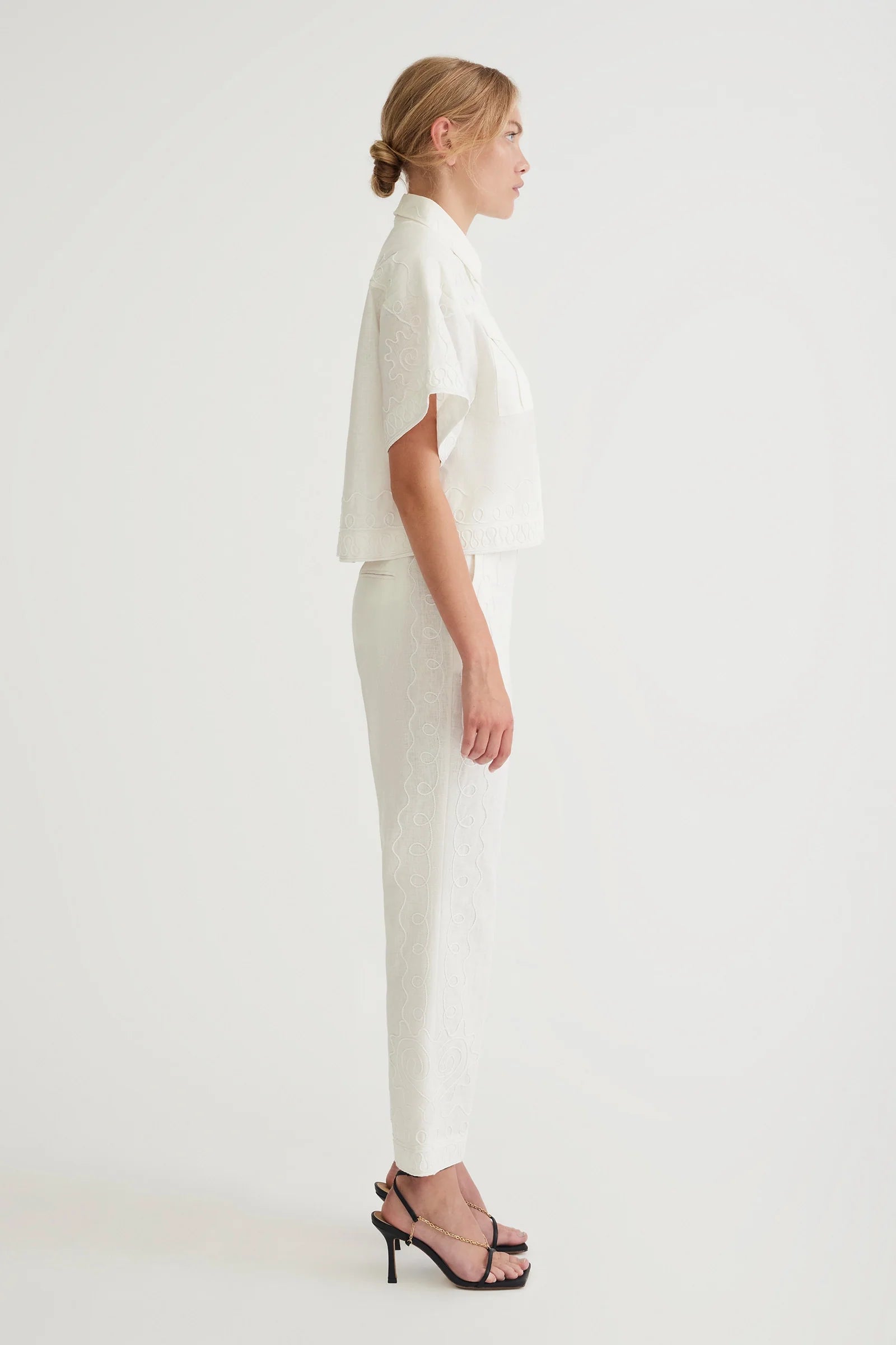 COBIE Women's Straight Leg Trousers - Comfortable Office Pants for Work & Business Casual Wear