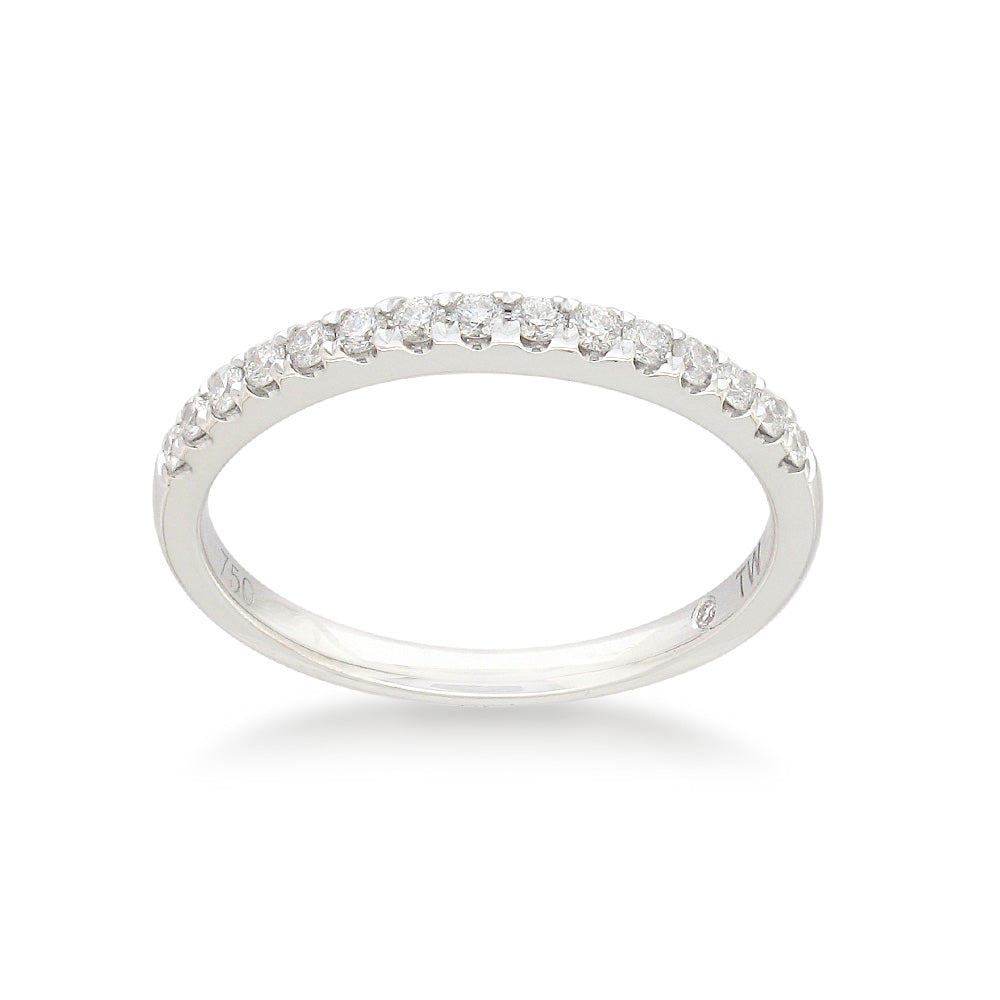 1/5 Carat Flawless Diamond Eternity Band Ring in 18K White Gold - Perfect for Anniversaries, Engagements & Special Occasions
