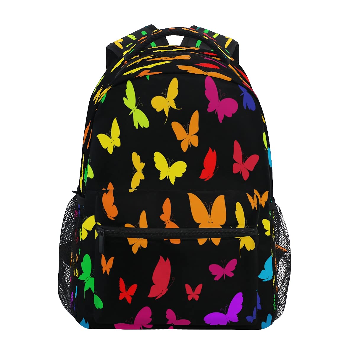 Colorful Butterfly Backpack for Boys & Girls - Water Resistant Laptop Backpack for Teens & College Students, School Bookbag with USB Charging Port - Perfect for Travel, Hiking and Daily Use